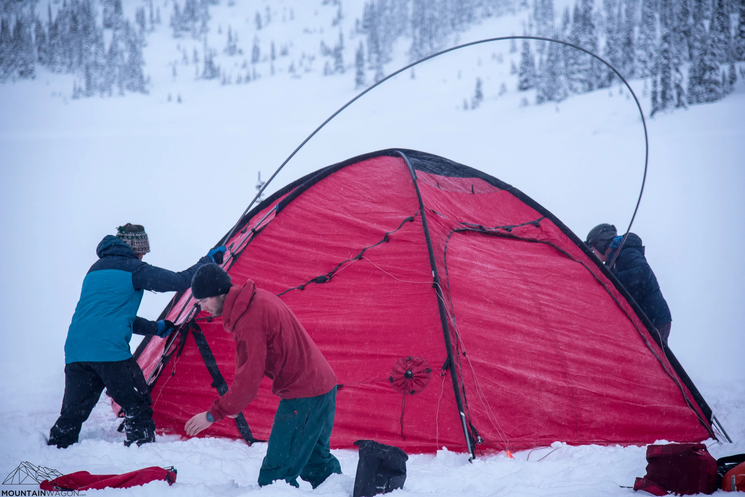 Before the sun sets we erect our basecamp