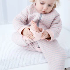 The Gro Company - Pink Stripe Gro Romper