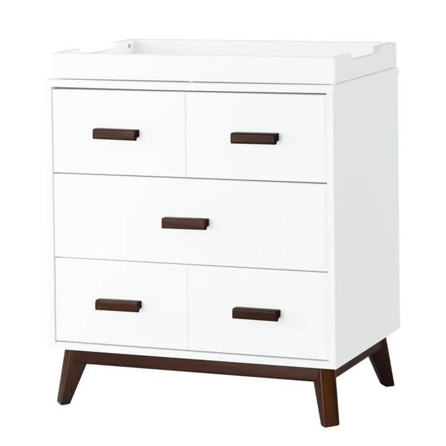 Babyletto Scoot 3 Drawer Dresser with removable changing tray ALL