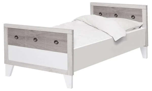 Charnwood - Brooklyn  Cot (White with Ash Tone)