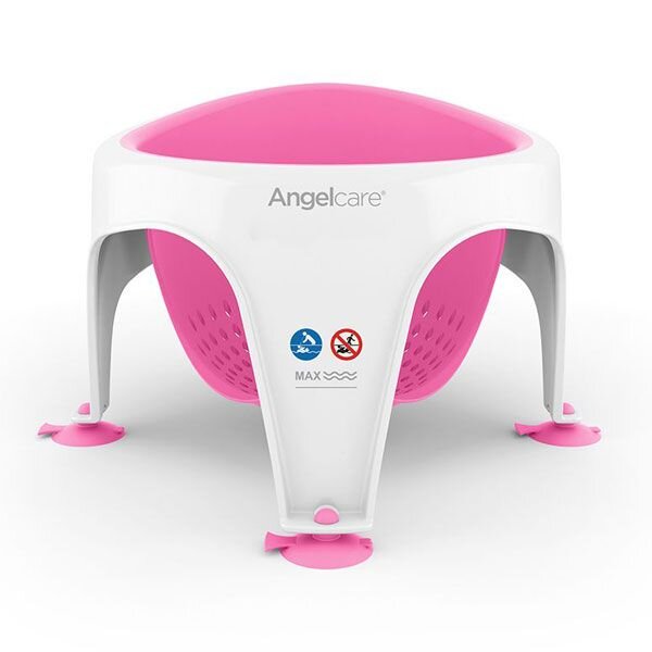 Angelcare Bath Seat The Baby Gallery, Pink Baby Bathtub Ring With Suction Cups