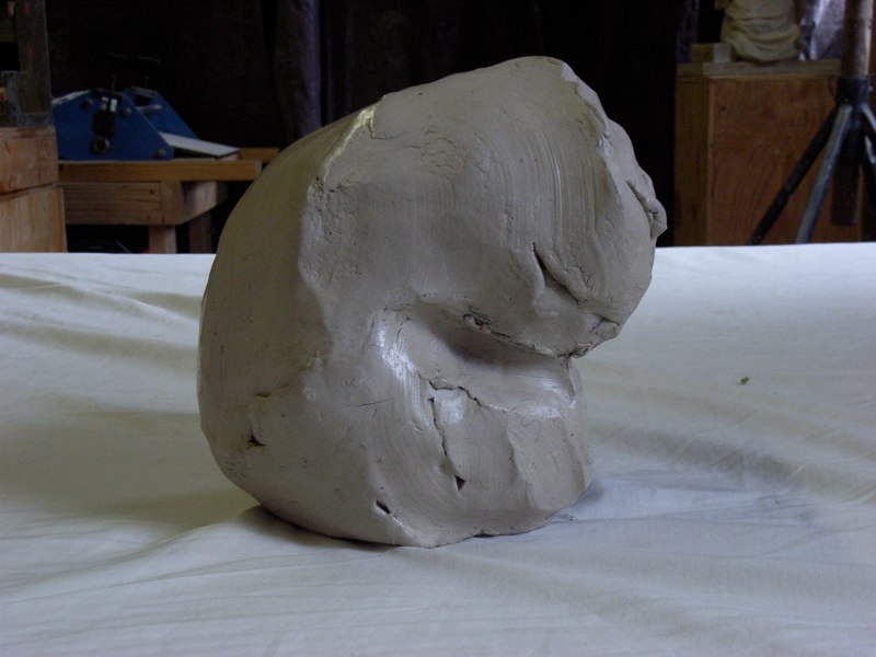  Original model in Clay,&nbsp;2005  size 6 1/2 x 6 1/2 x 5 inches 