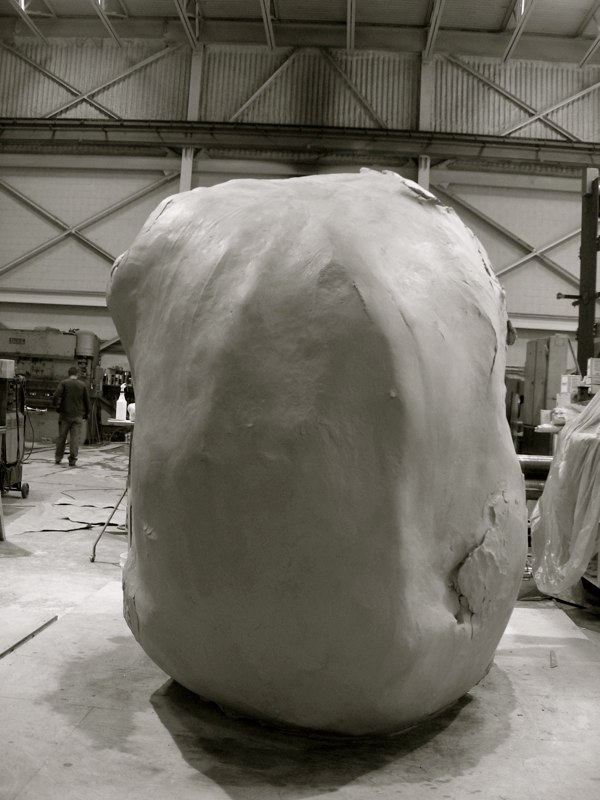  The commissioned enlargement to 8'&nbsp;tall bronze casting at Foundry Polich Art Works, NY, 2007 