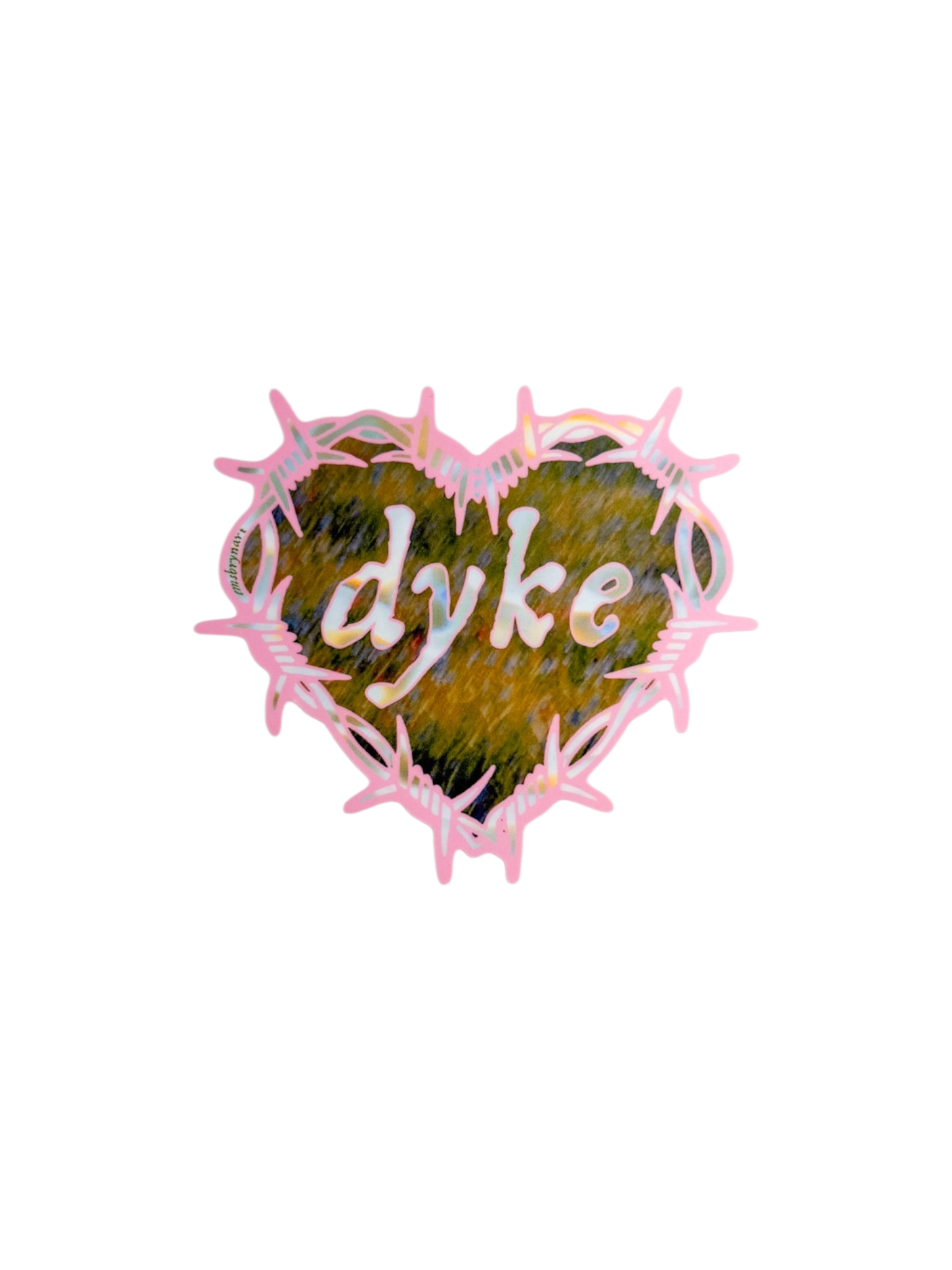 Dyke Heart Sticker