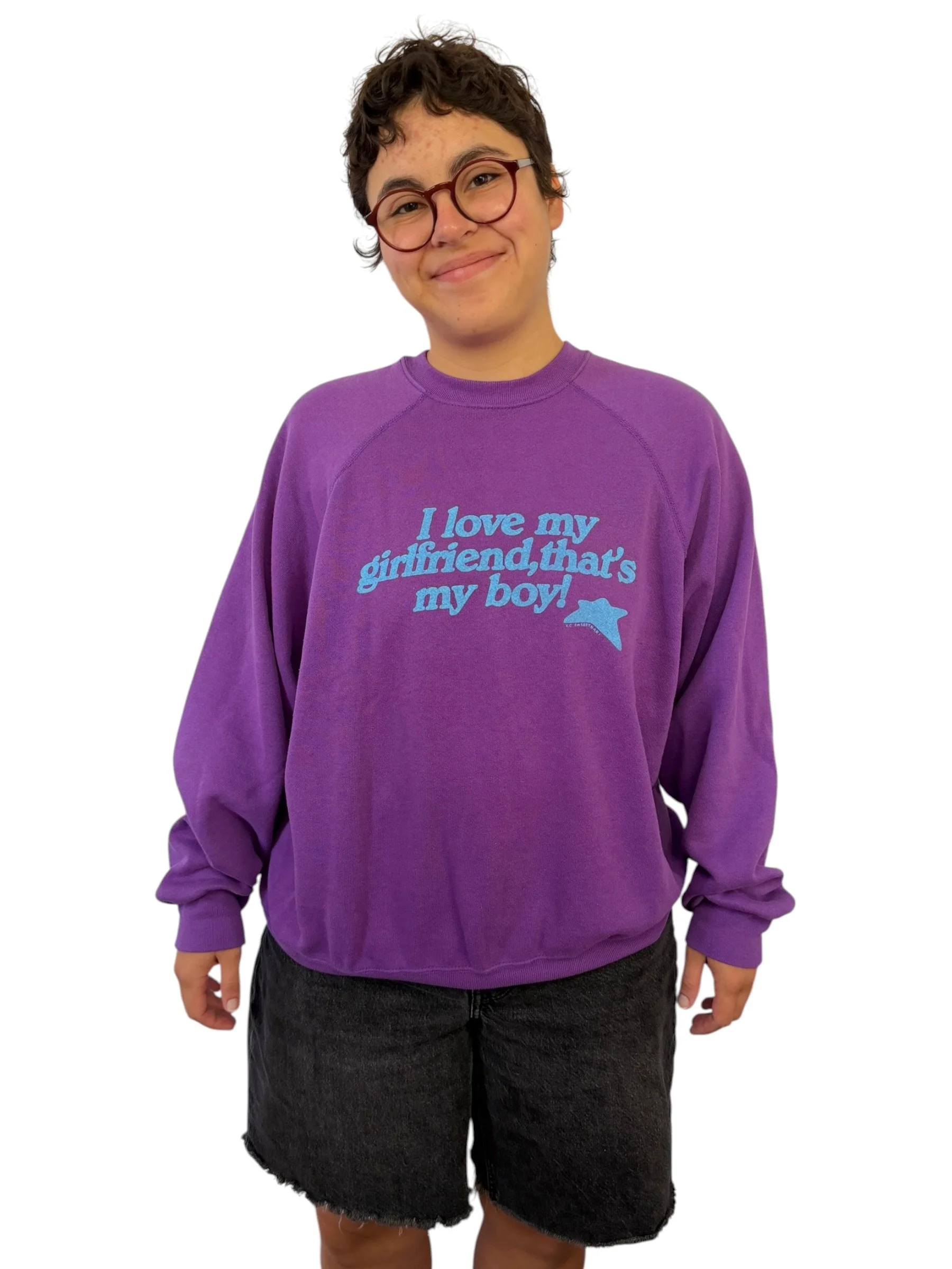 I Love My Girlfriend, That's My Boy Sweatshirt - XL