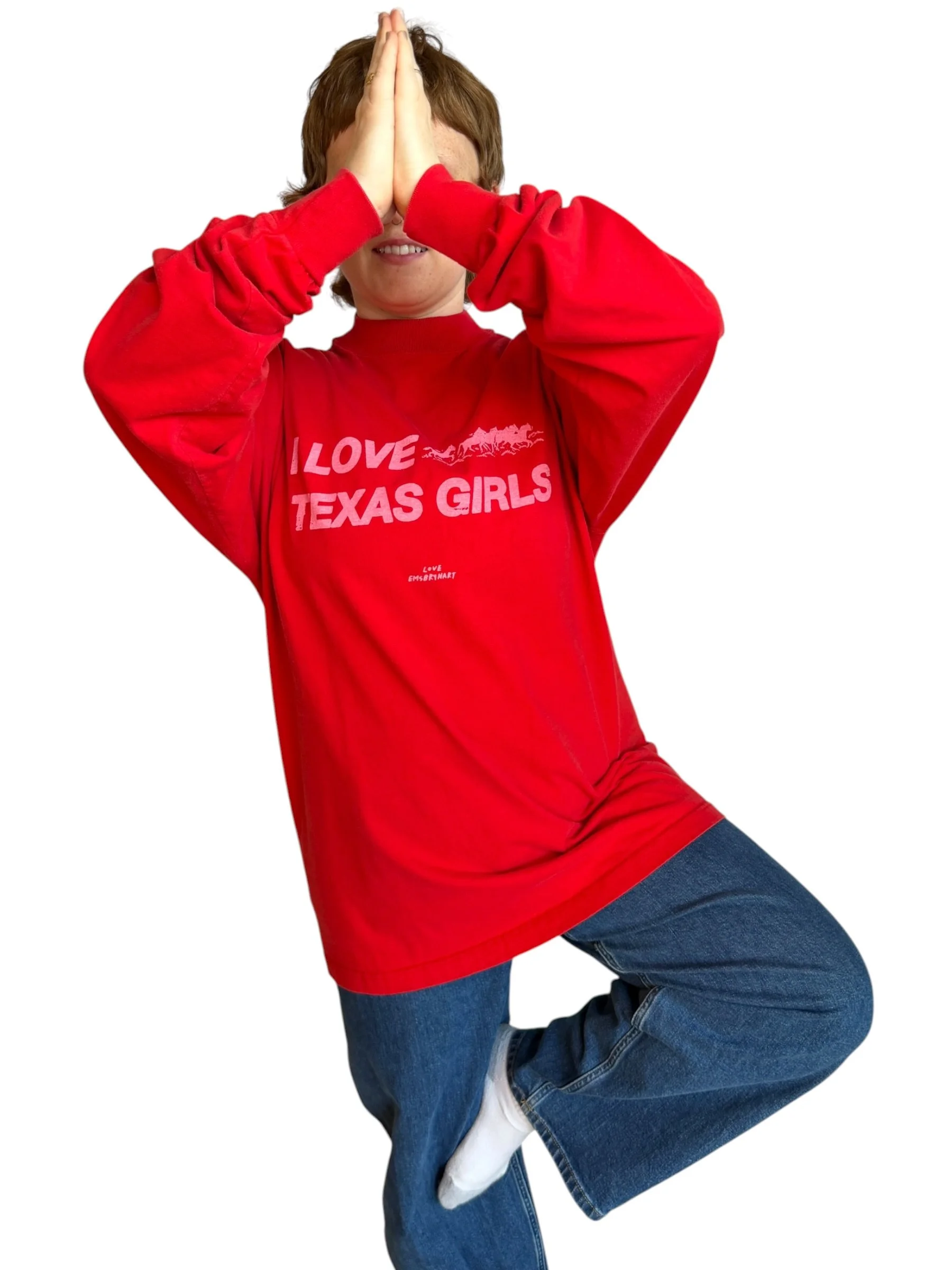 I Love Texas Girls Longsleeve - XL