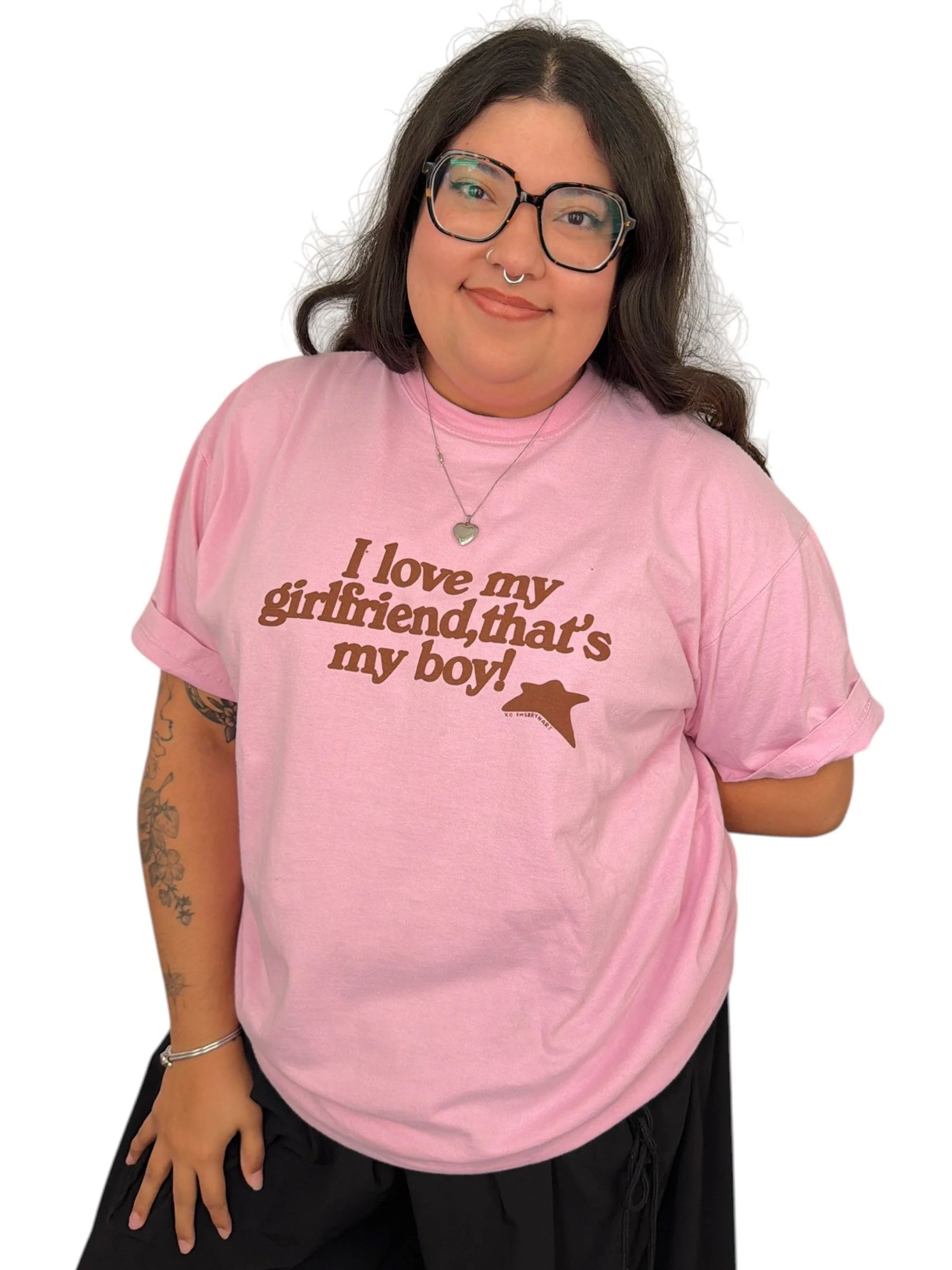 I Love My Girlfriend, That's My Boy! Tee - XL