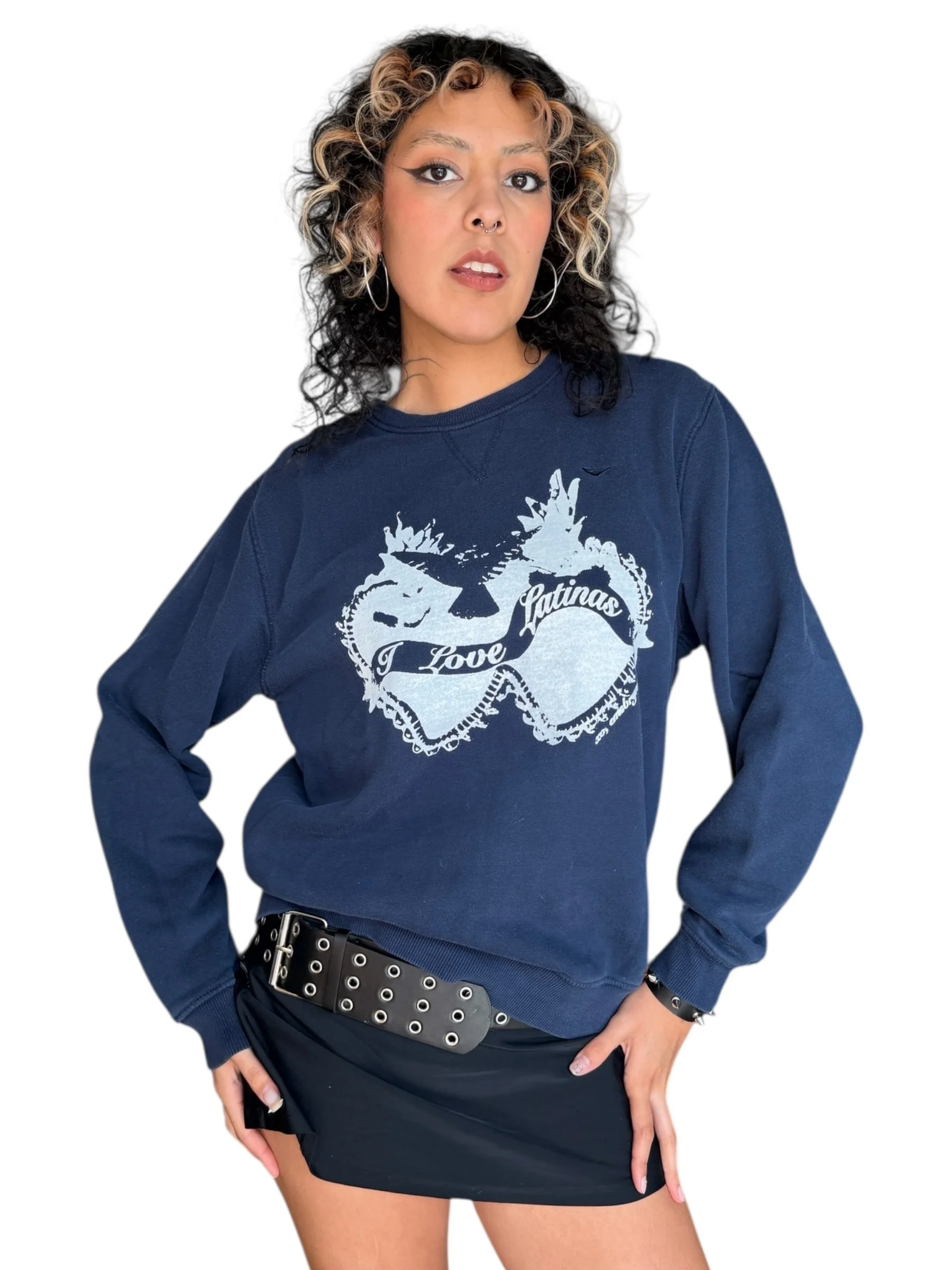 i love latinas sweatshirt - L