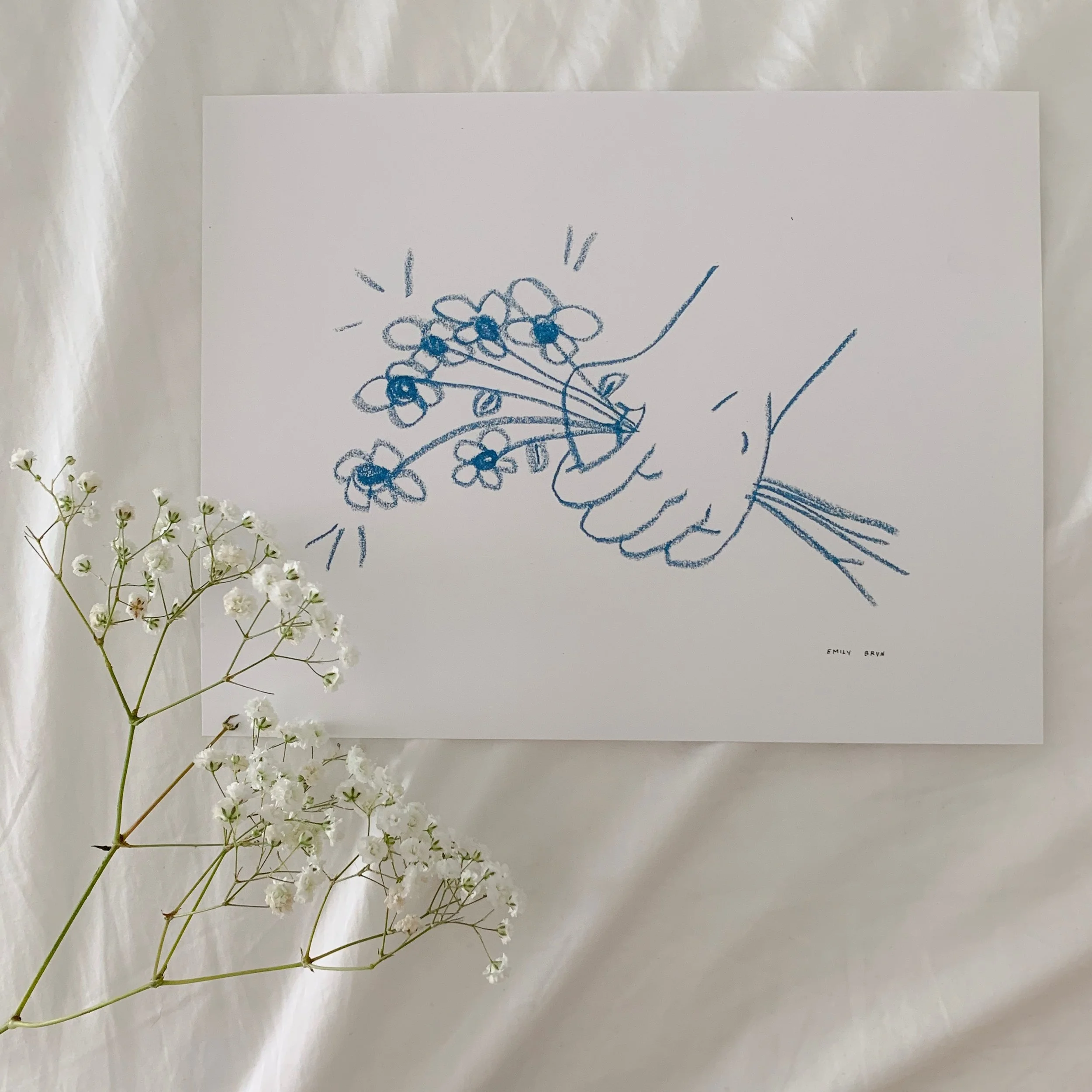 Hands + Flowers (Print)