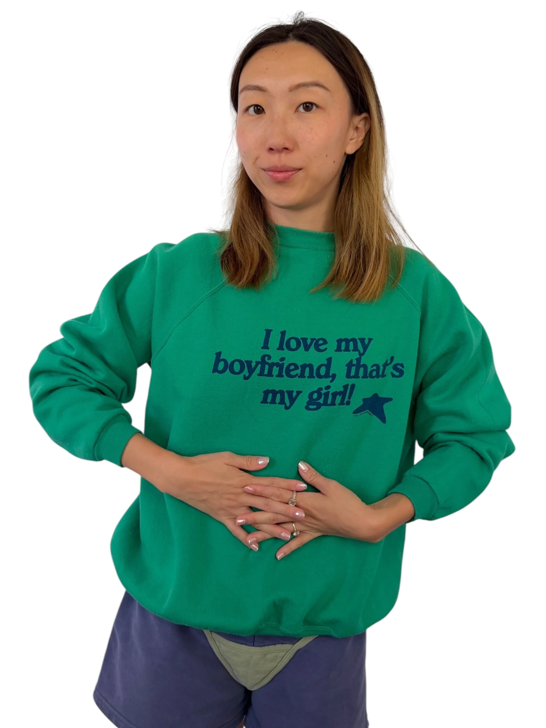 I Love My Boyfriend, That's My Girl Sweatshirt - L