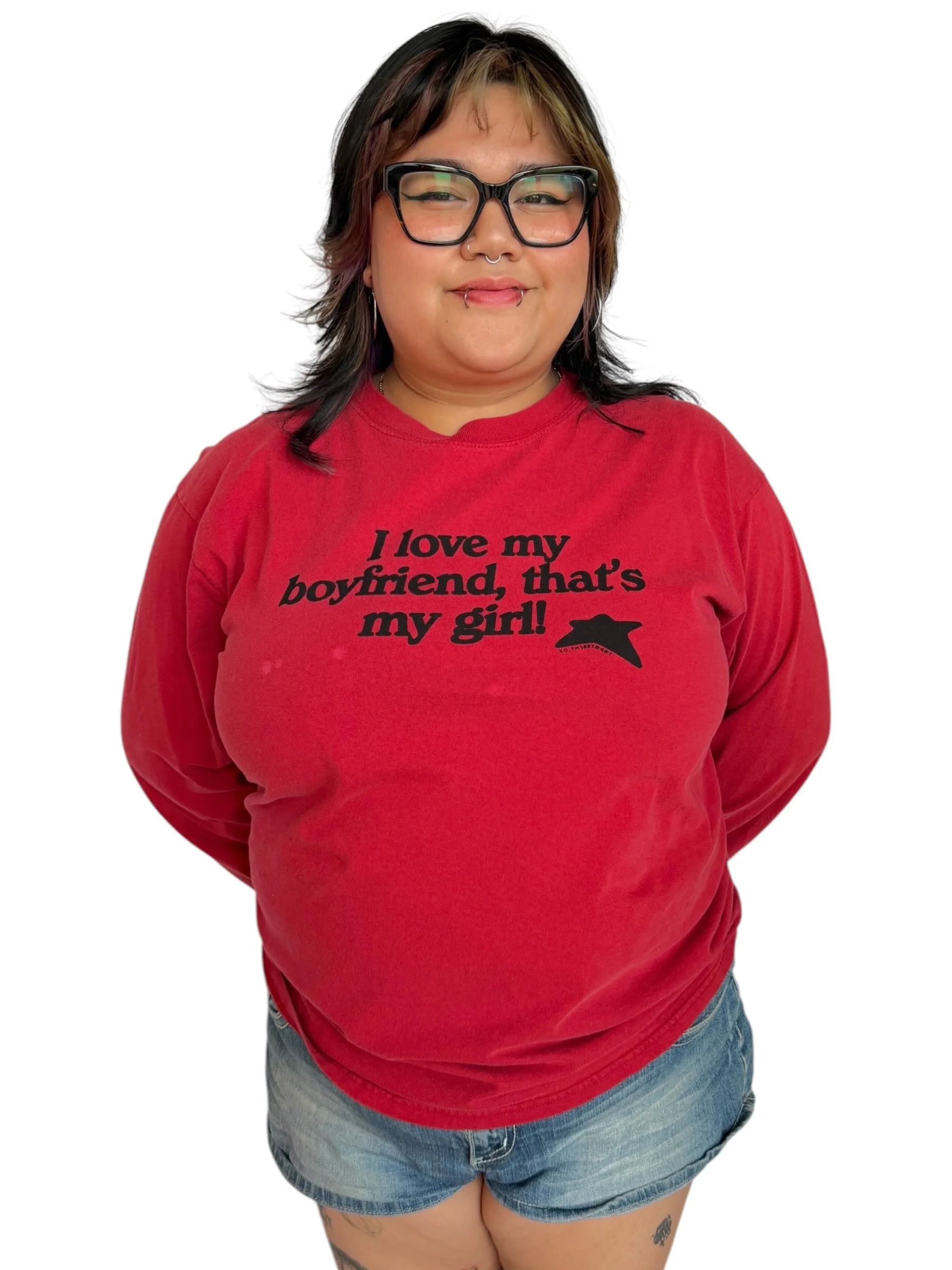 I Love My Boyfriend, That's My Girl Long Sleeve - XL