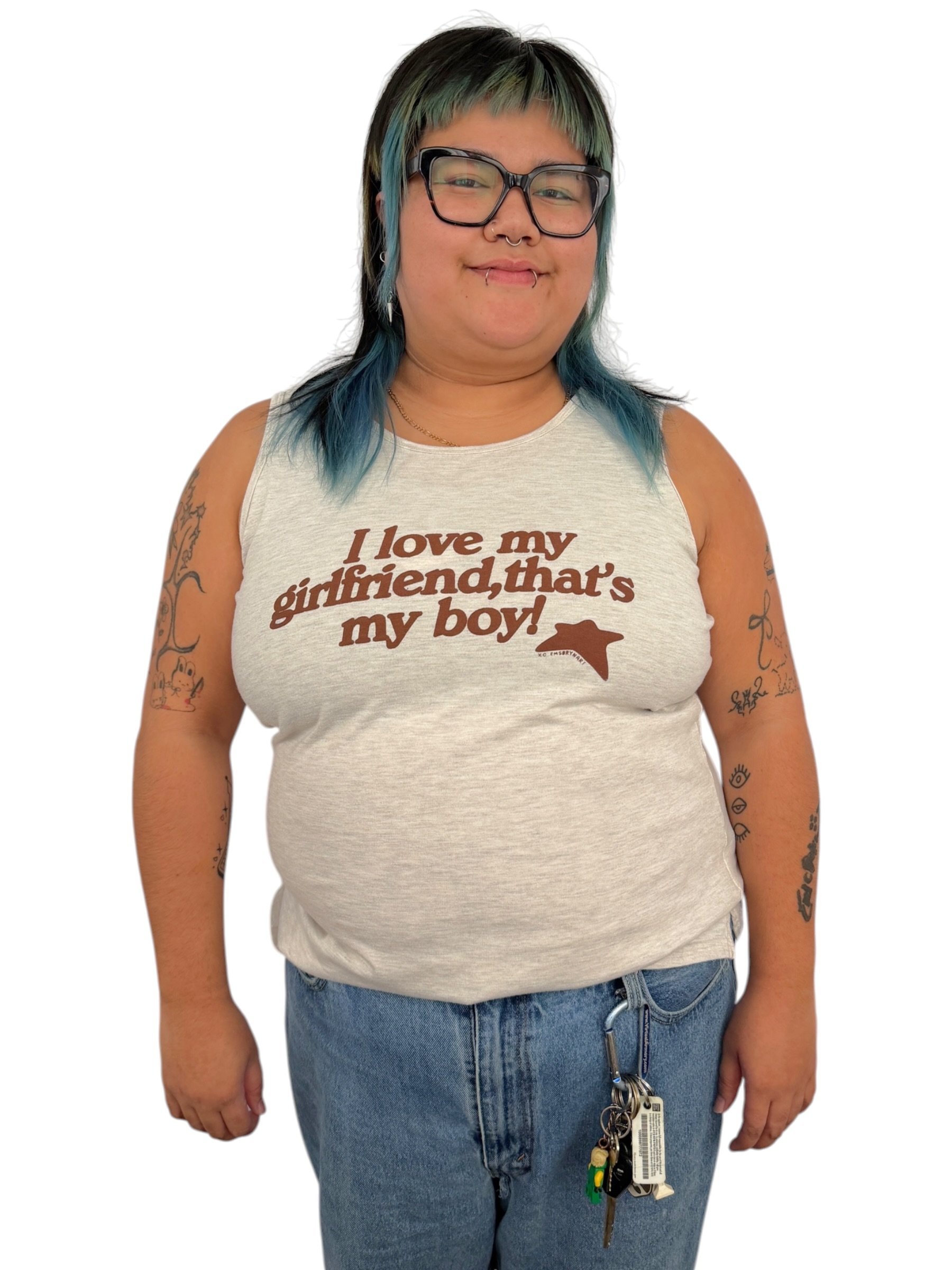 I Love My Girlfriend, That's My Boy! Tank - XL
