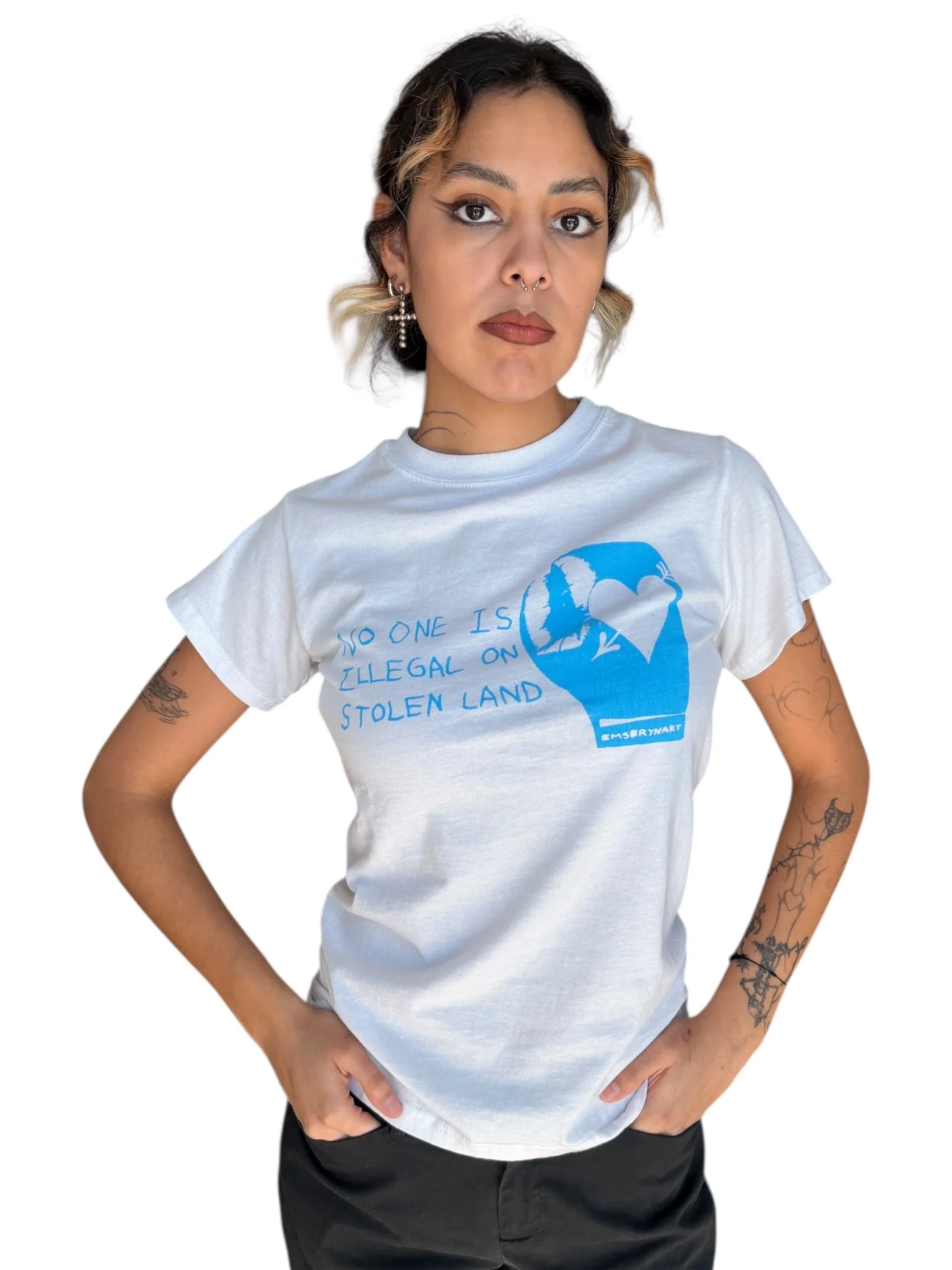 no one is illegal on stolen land tee - s/m