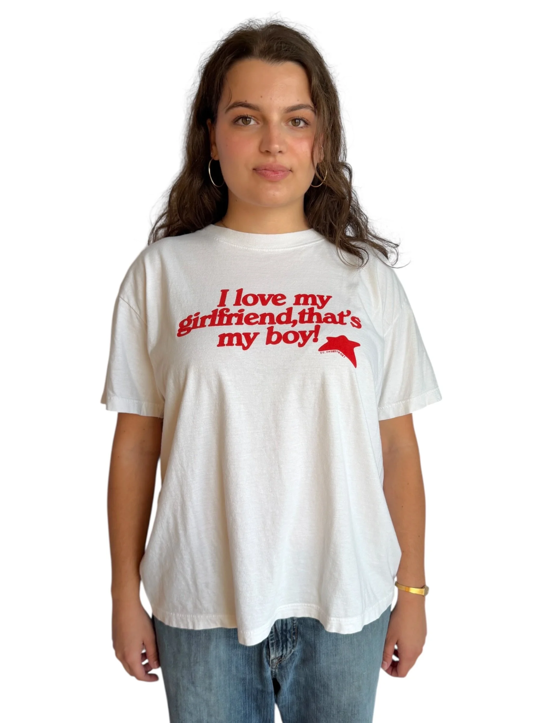 I Love My Girlfriend, That's My Boy Tee - XL