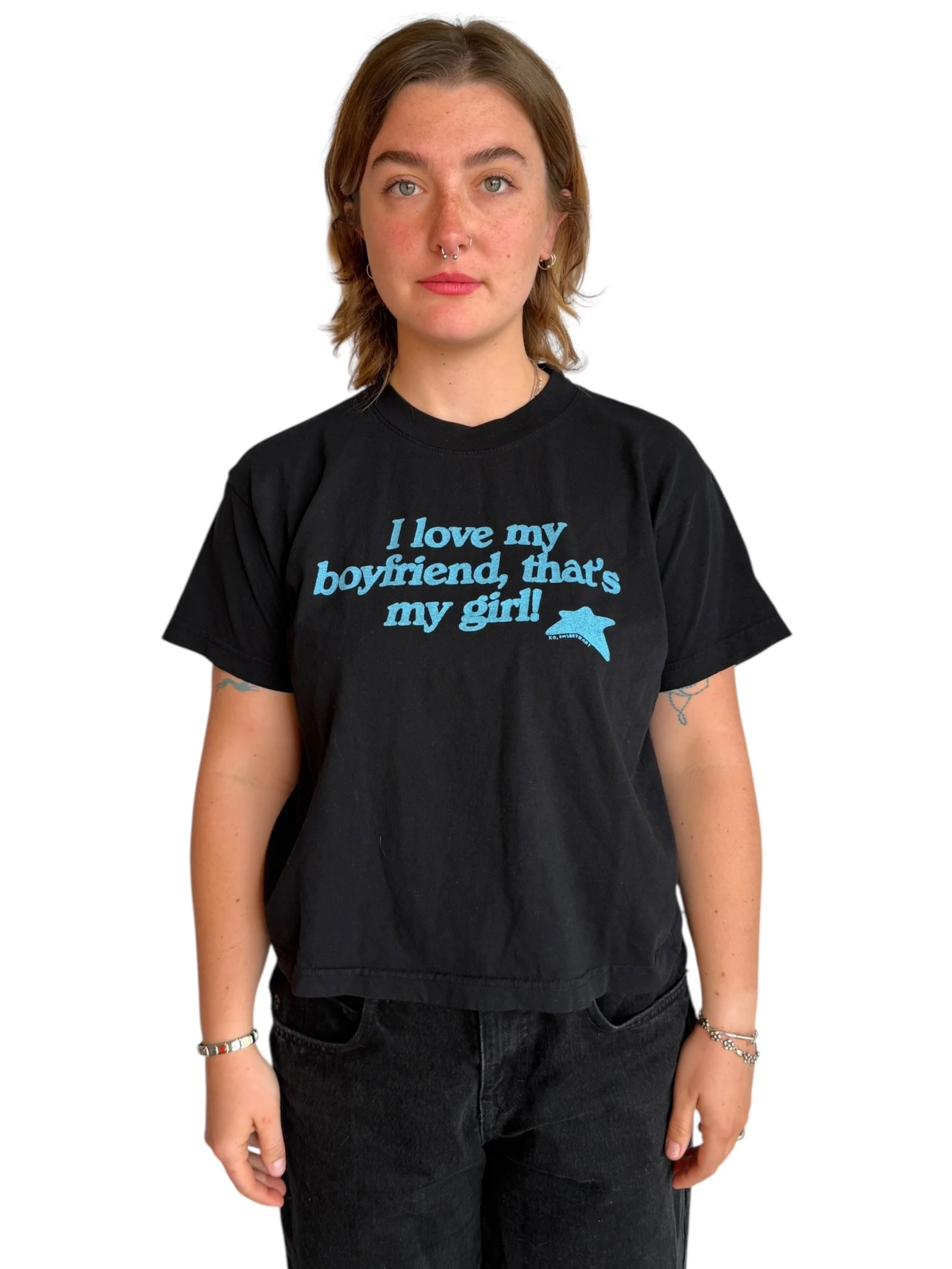 I Love My Boyfriend, That's My Girl Tee - M