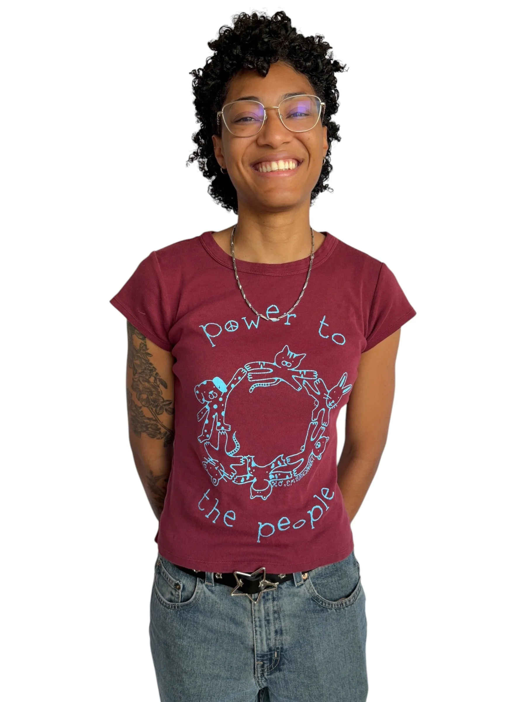 Power to the People tee - S
