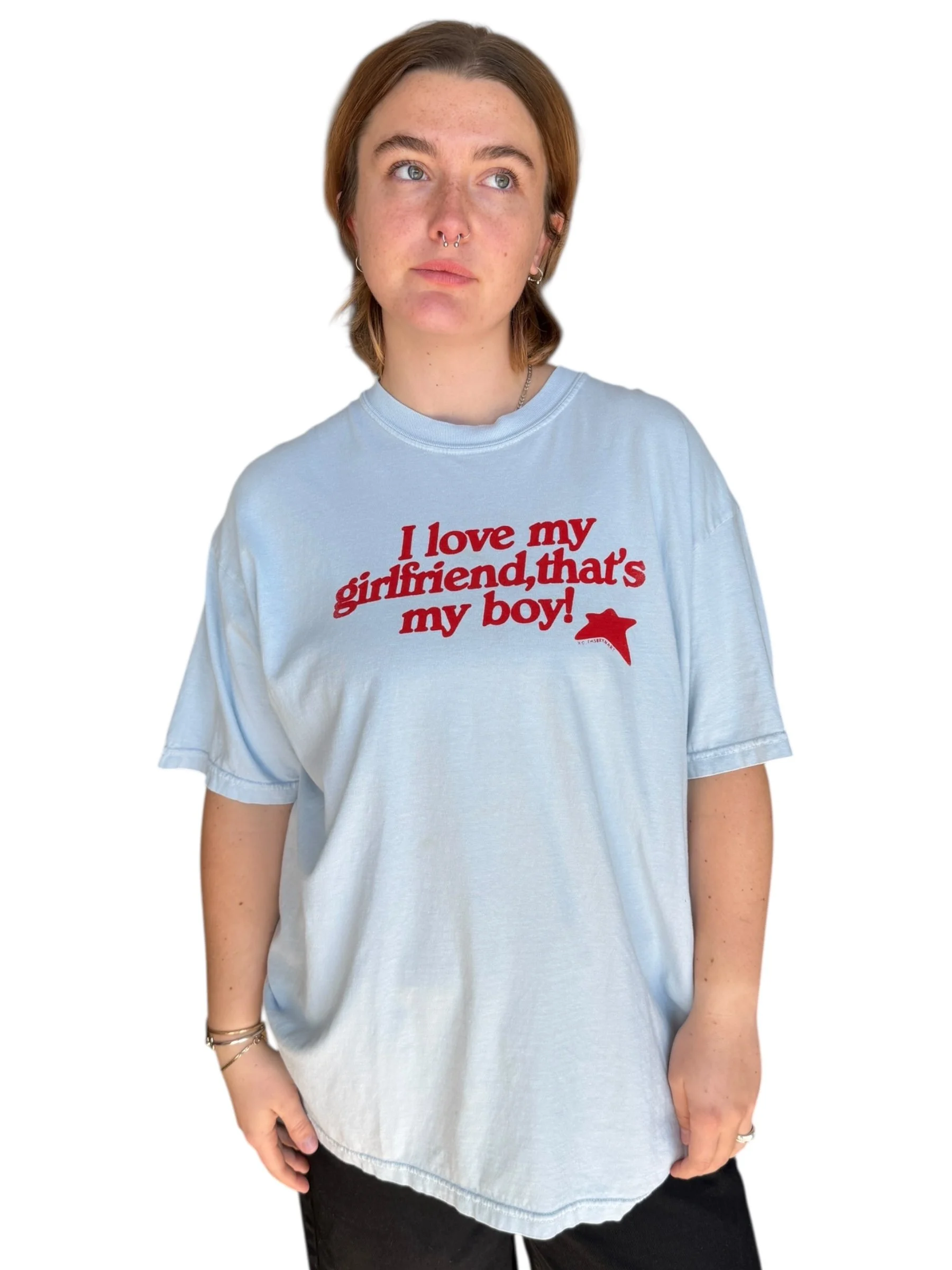 i love my girlfriend, that's my boy tee - xl