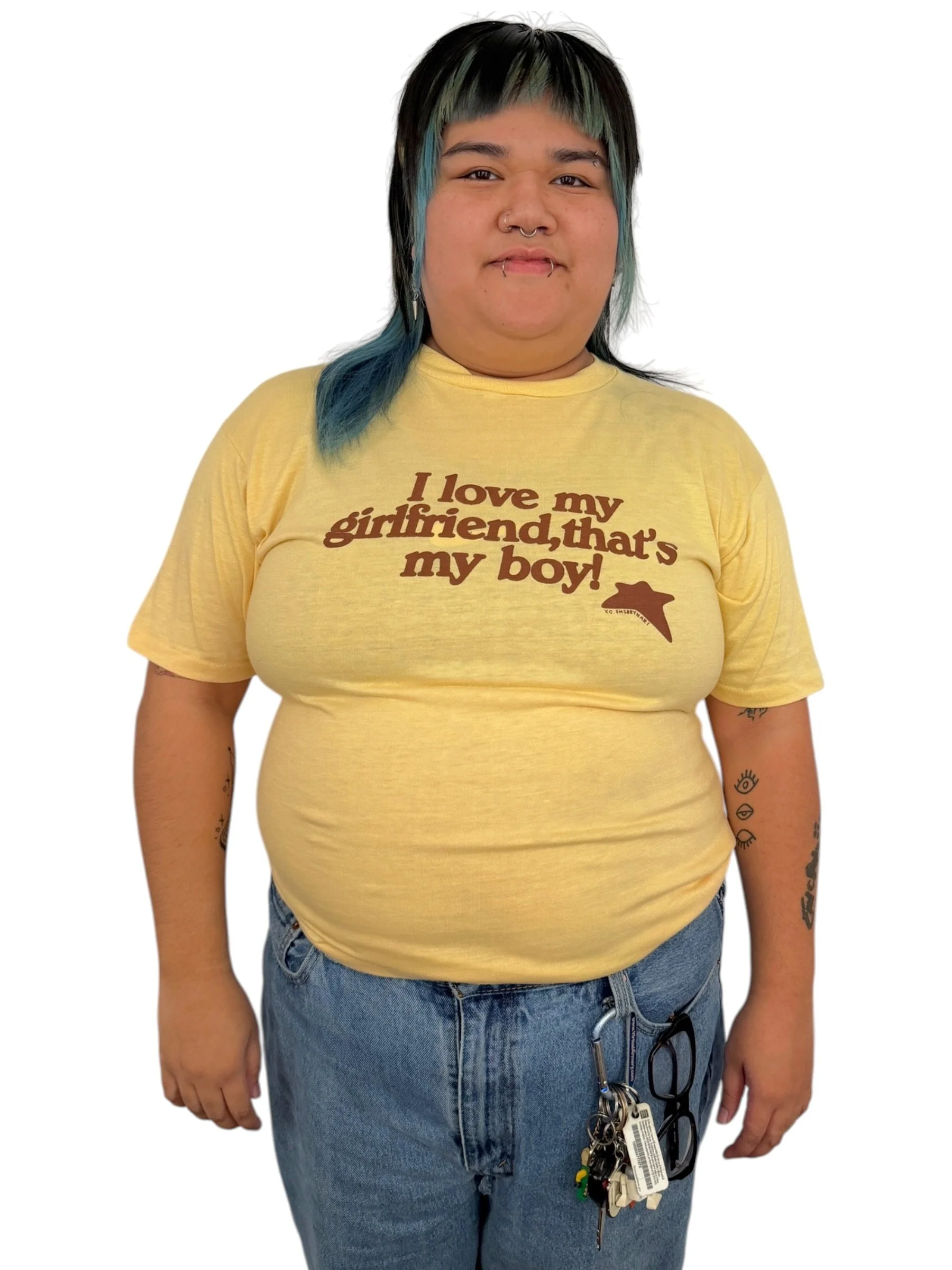 I Love My Girlfriend, That's My Boy! Tee - XL