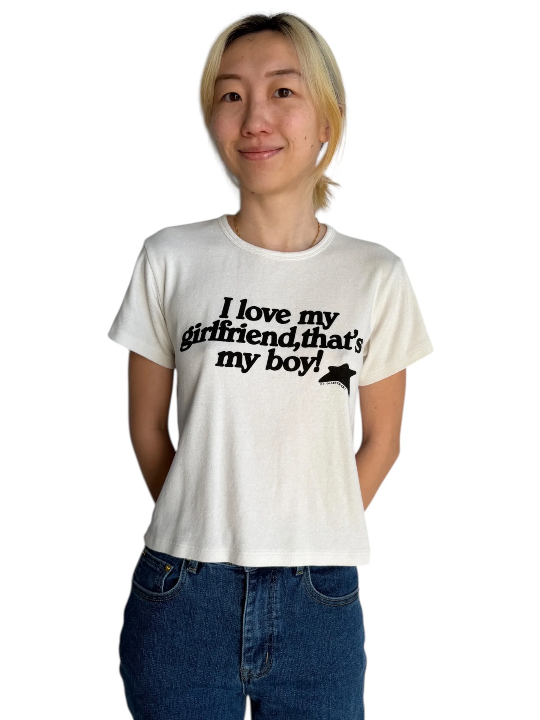 I Love My Girlfriend, That's My Boy! Tee - S