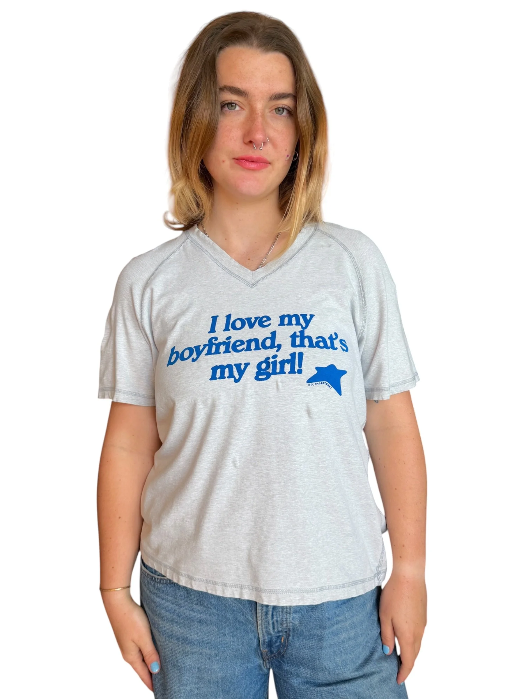 I Love My Boyfriend, That's My Girl Tee - L/XL