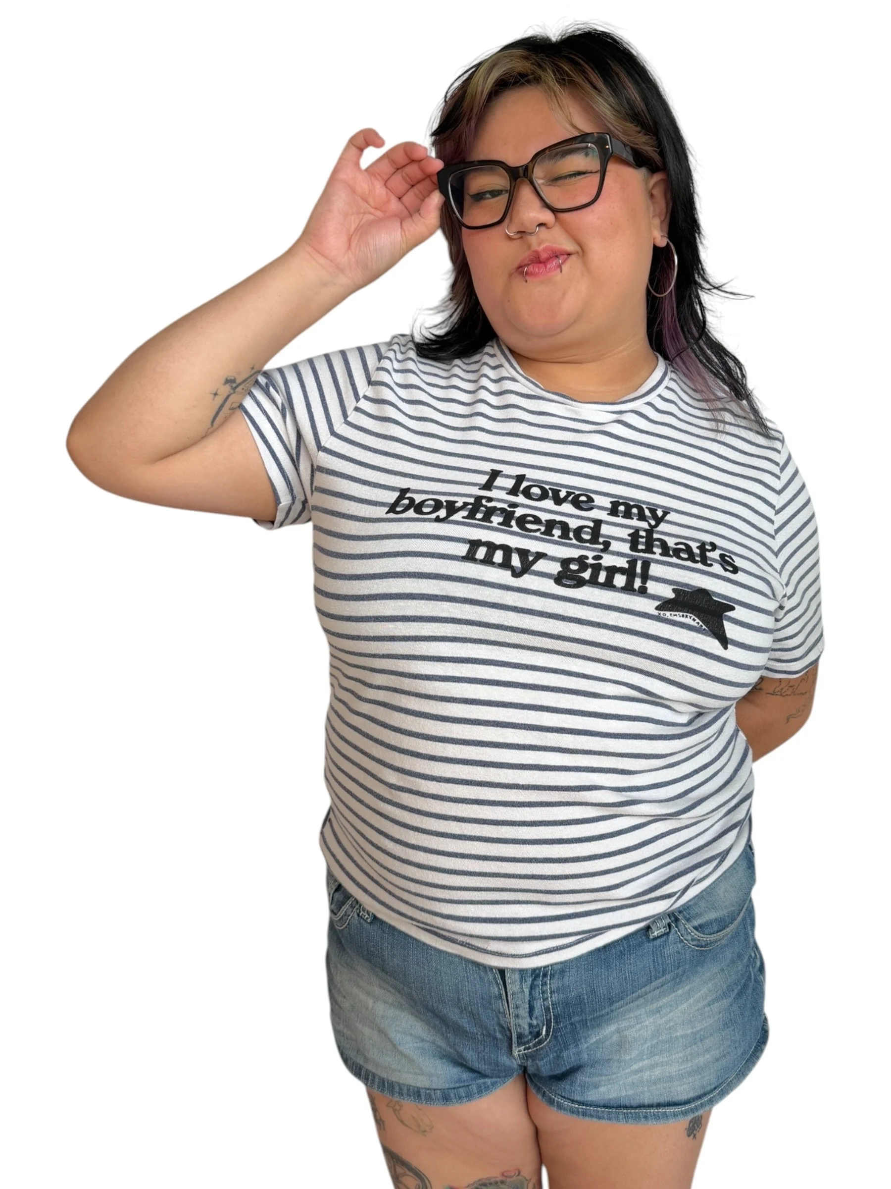 I Love My Boyfriend, That's My Girl Tee - L/XL