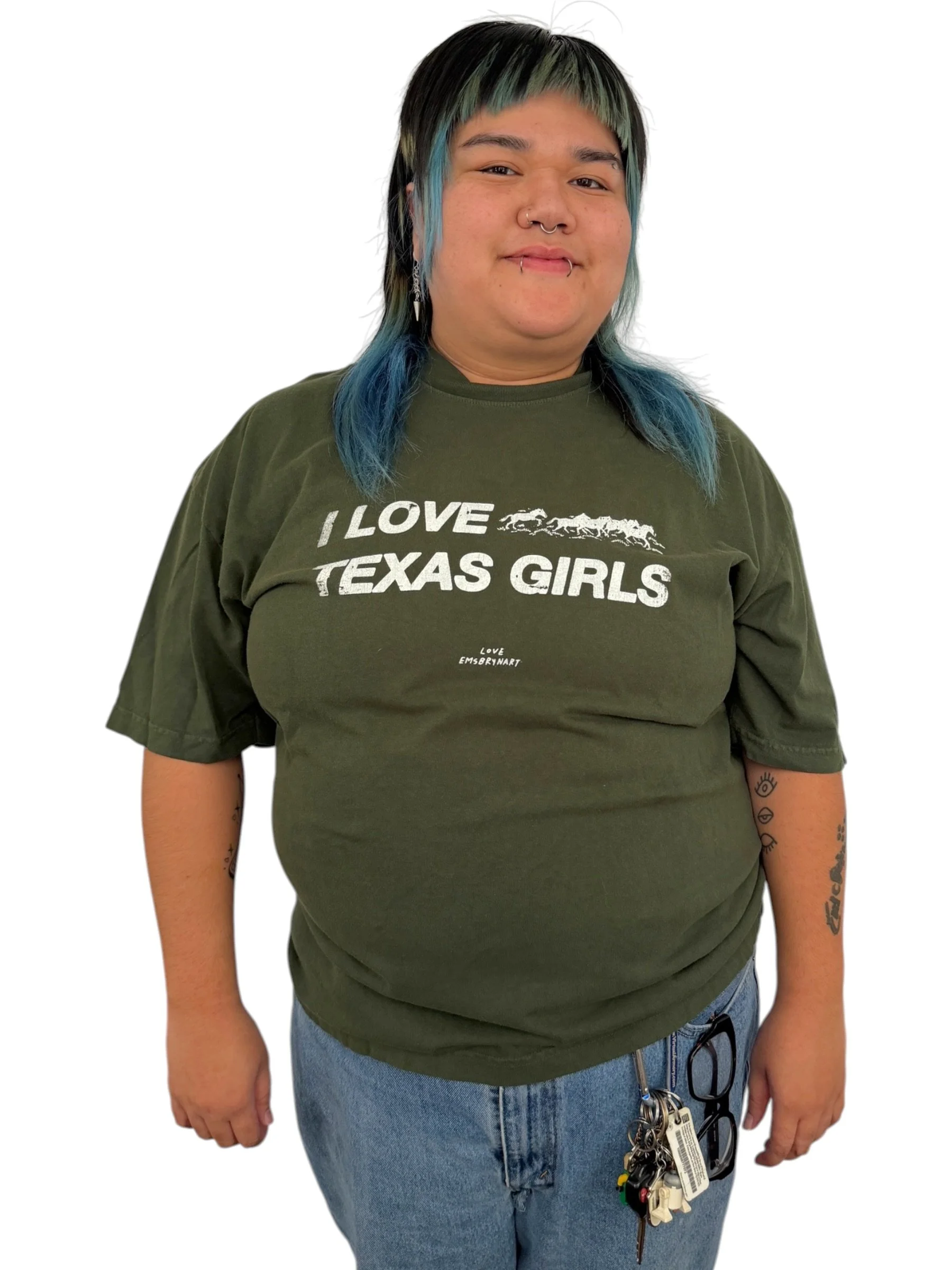 I Love Texas Girls Tee - XL