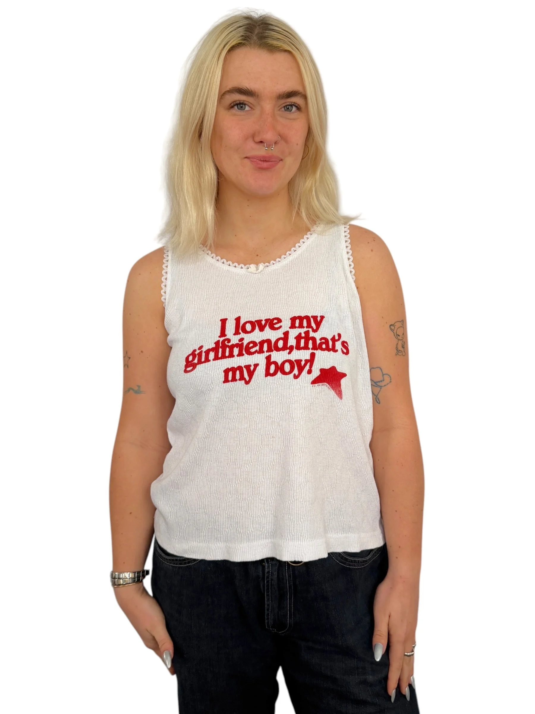 I Love My Girlfriend, That's My Boy Tank  - M/L