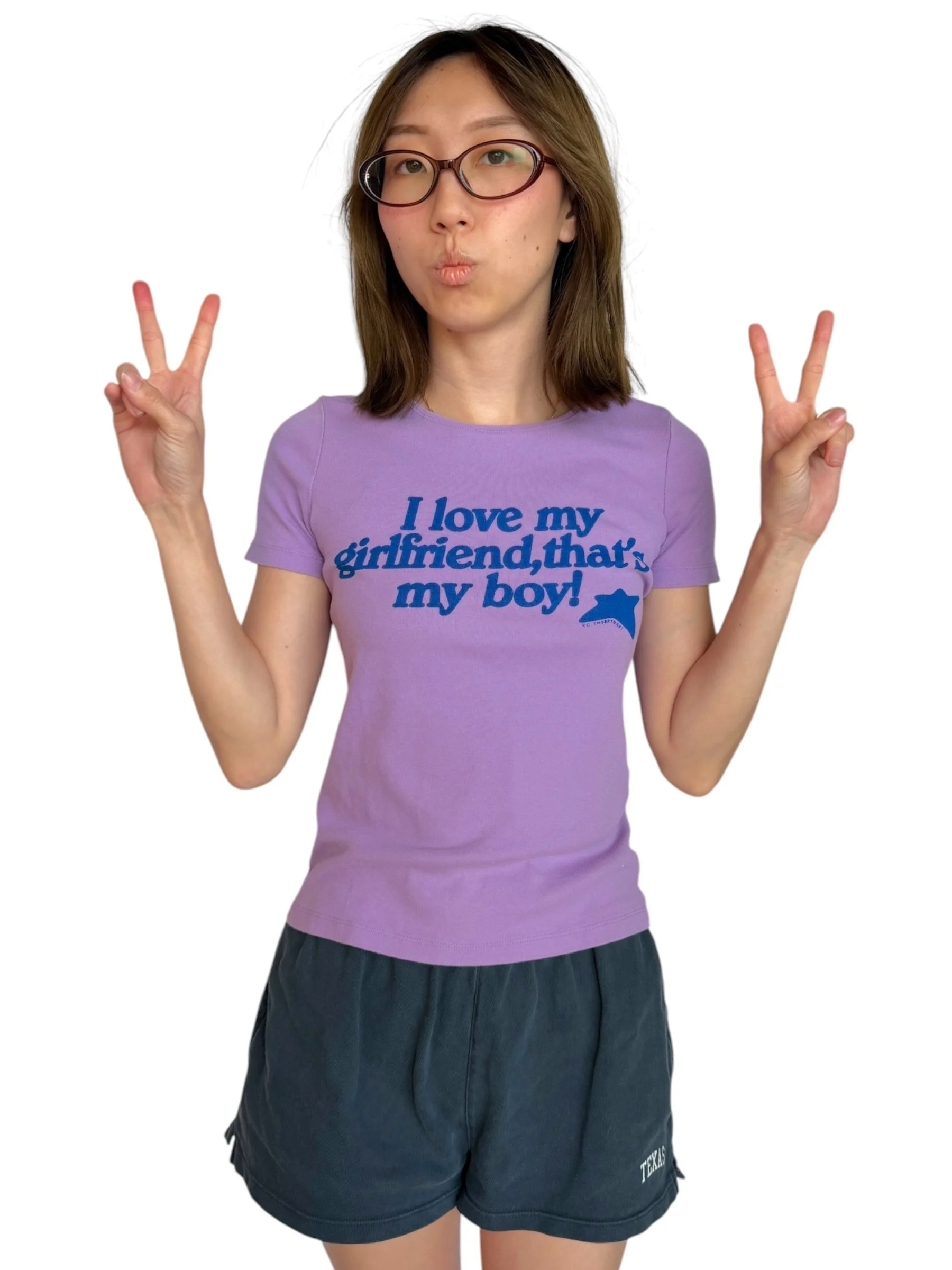 I Love My Girlfriend, That's My Boy Tee - S