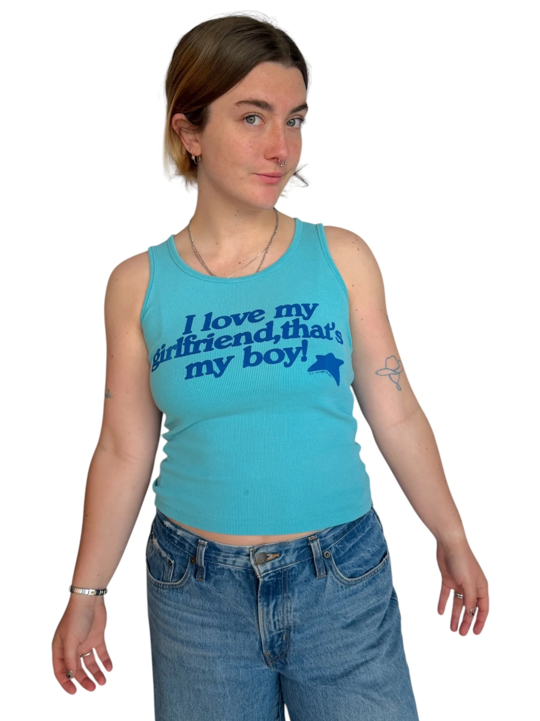 I Love My Girlfriend, That's My Boy Tank - M