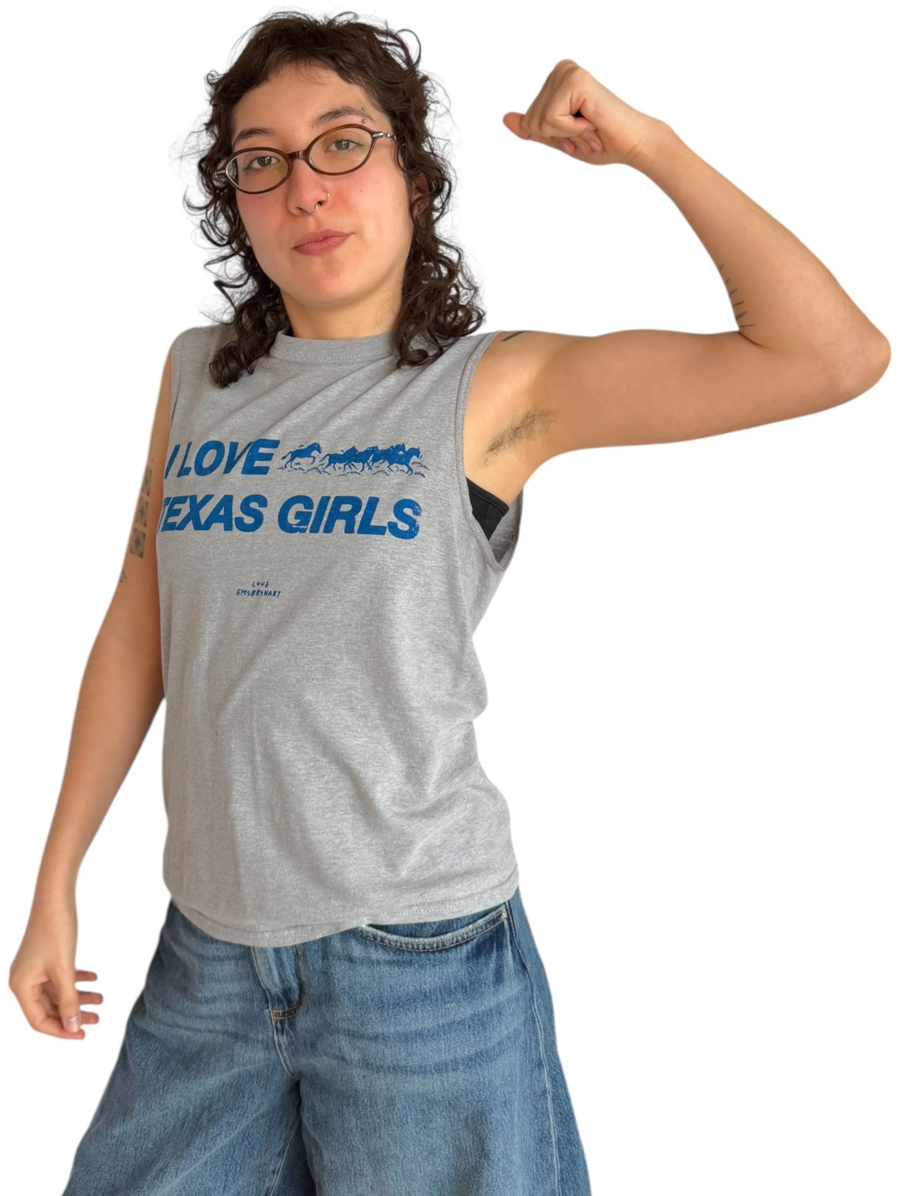 I Love Texas Girls Tank - S