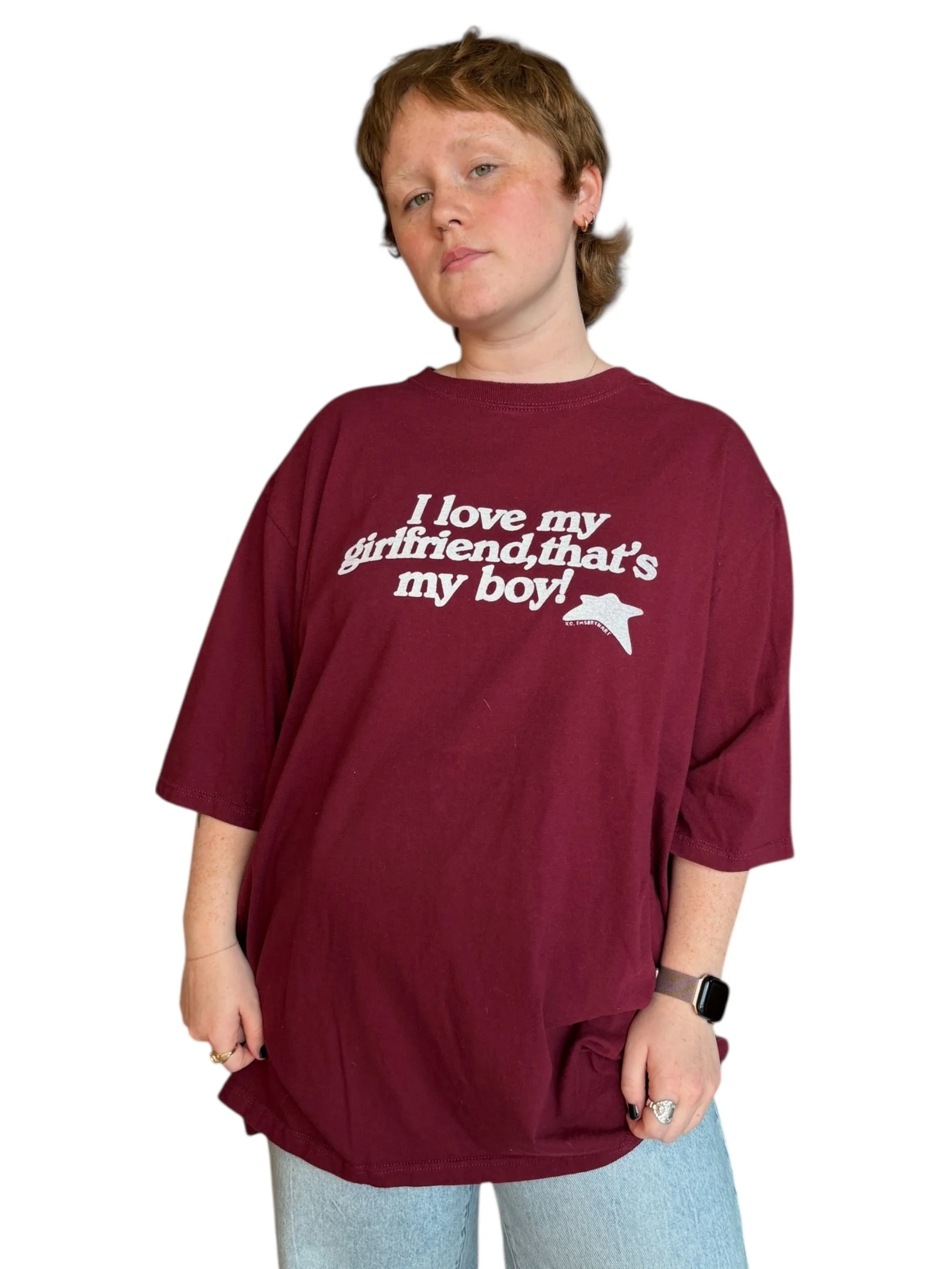 i love my girlfriend, that's my boy tee - xxl