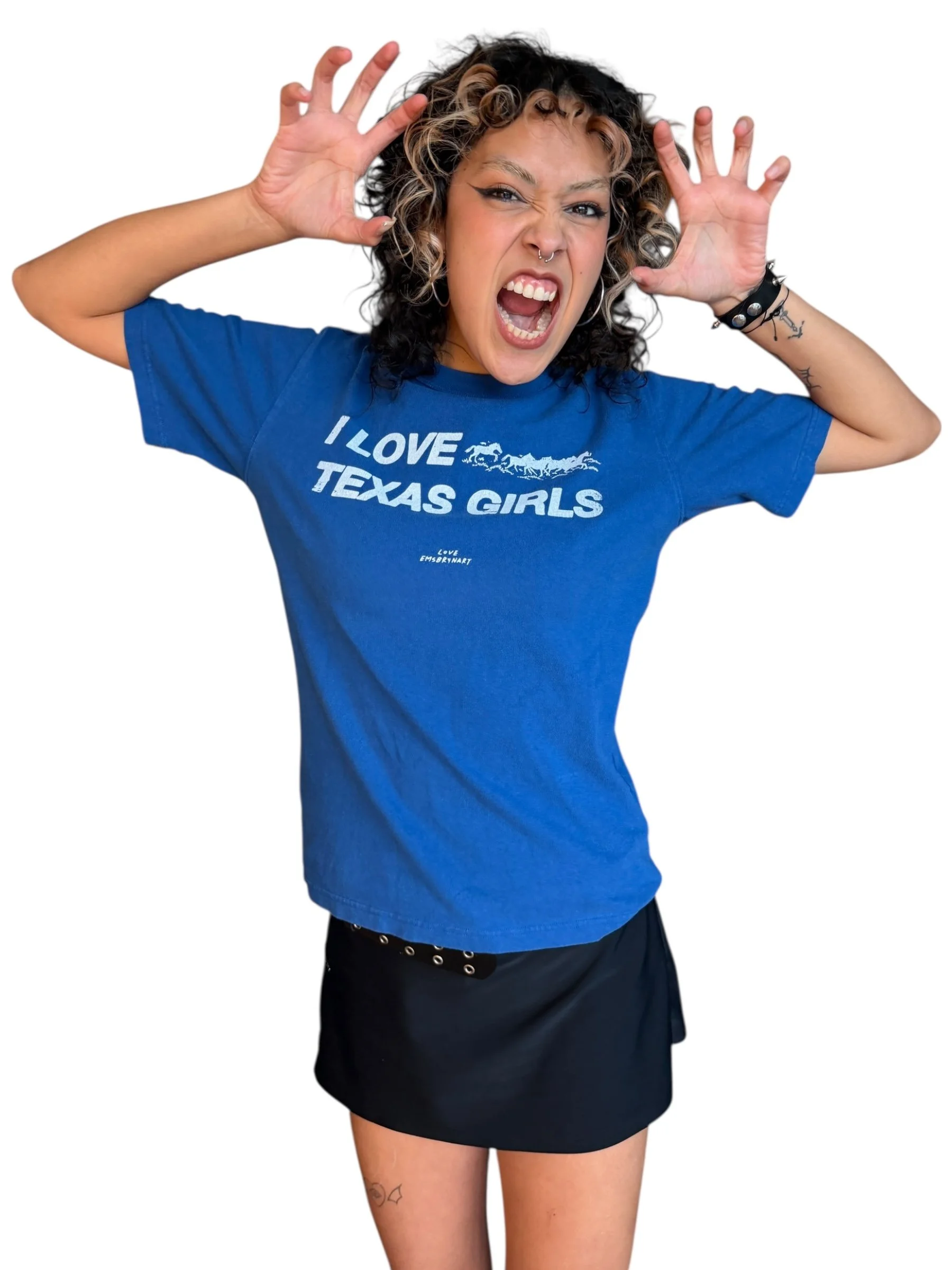 i love texas girls tee - M