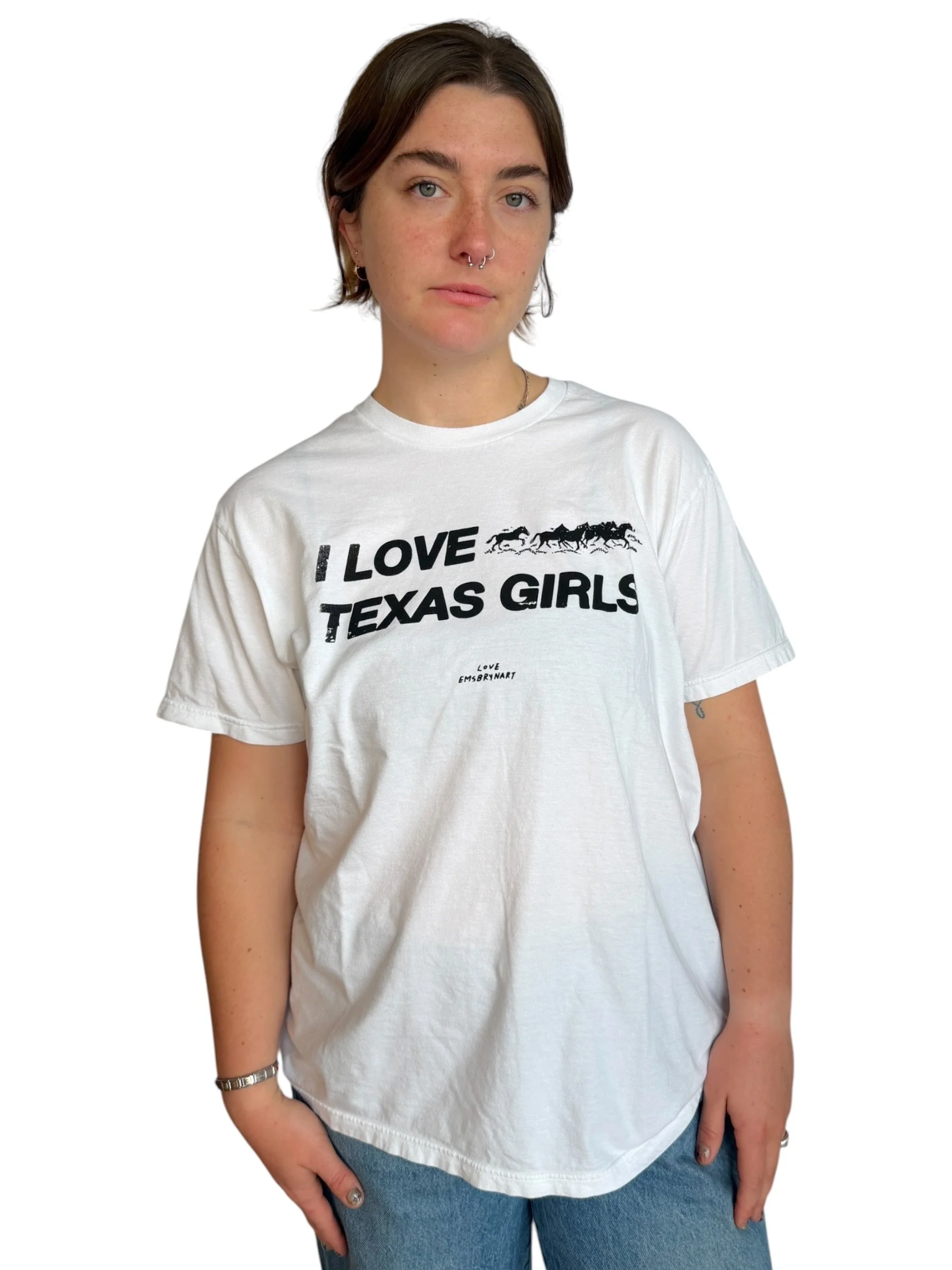 I Love Texas Girls Tee - L