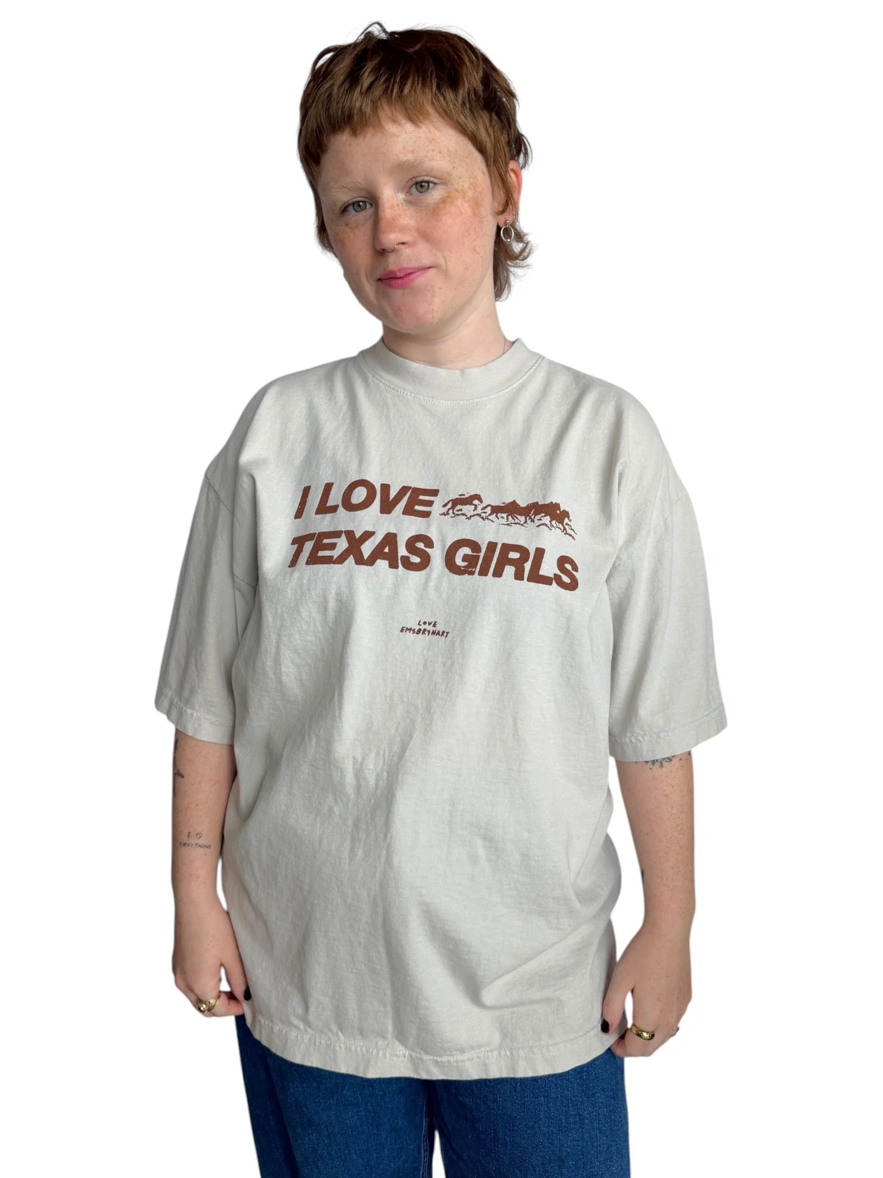 I Love Texas Girls Tee - L