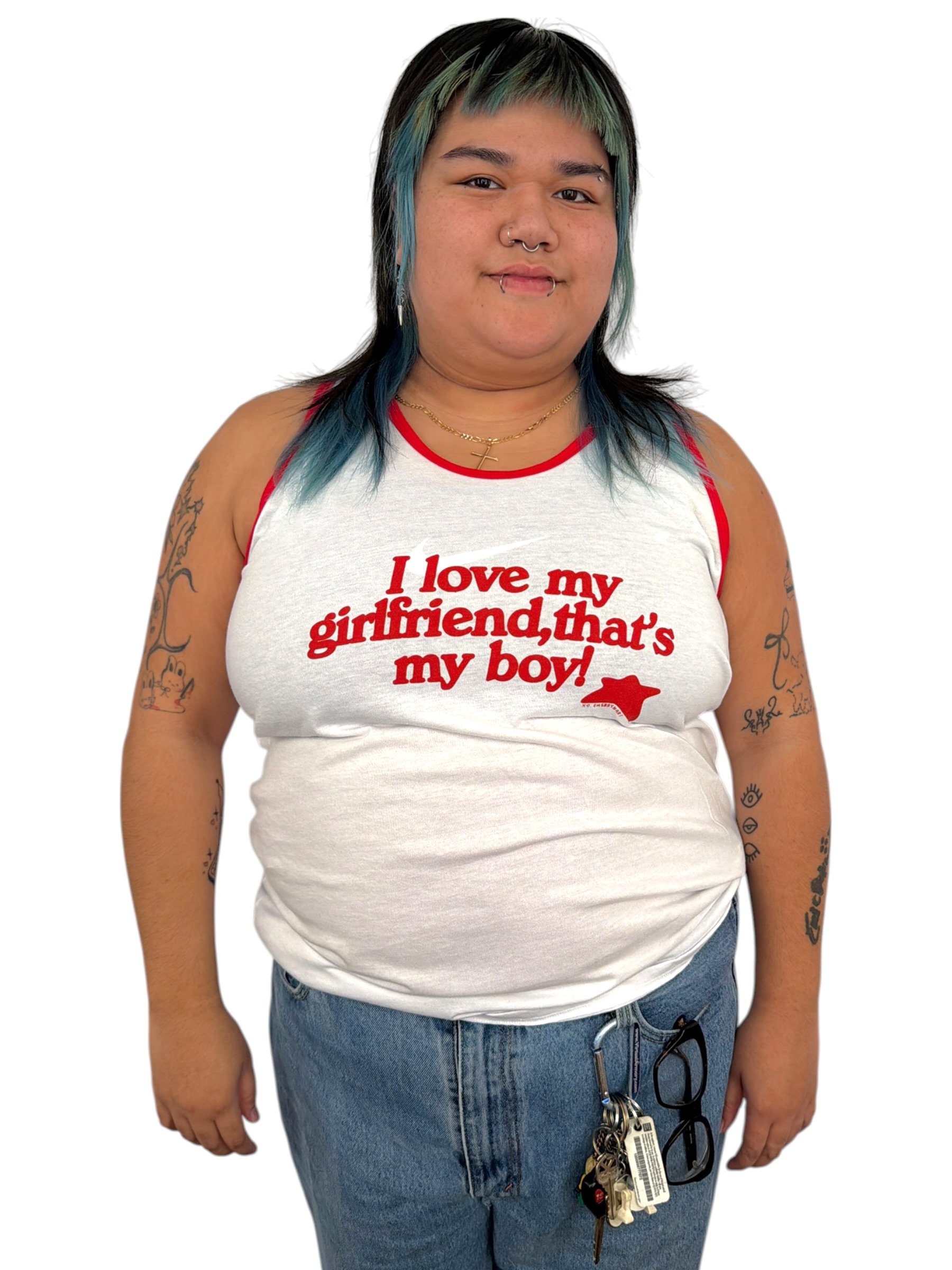 I Love My Girlfriend, That's My Boy! Tank - XL