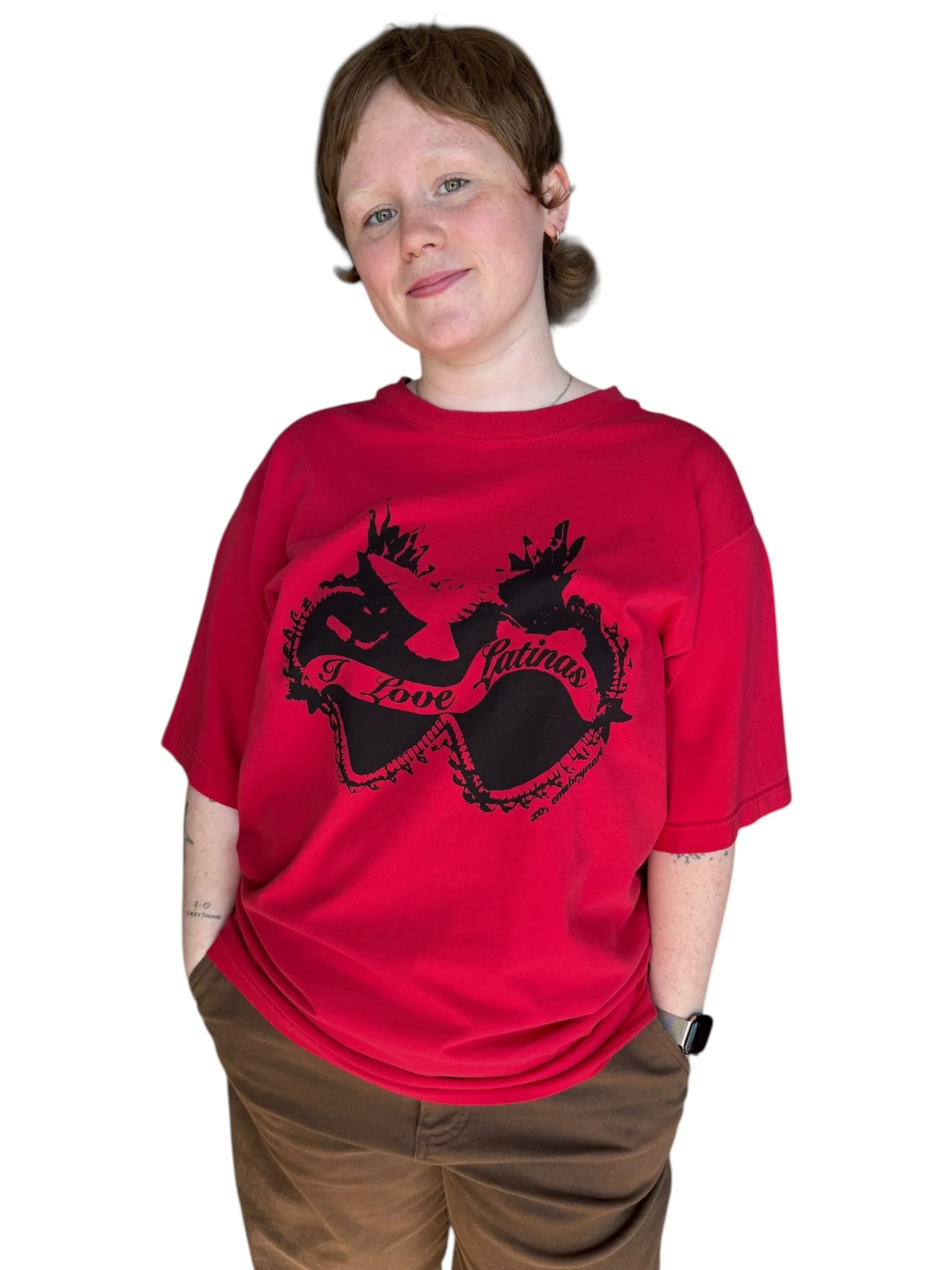 i love latinas tee - L