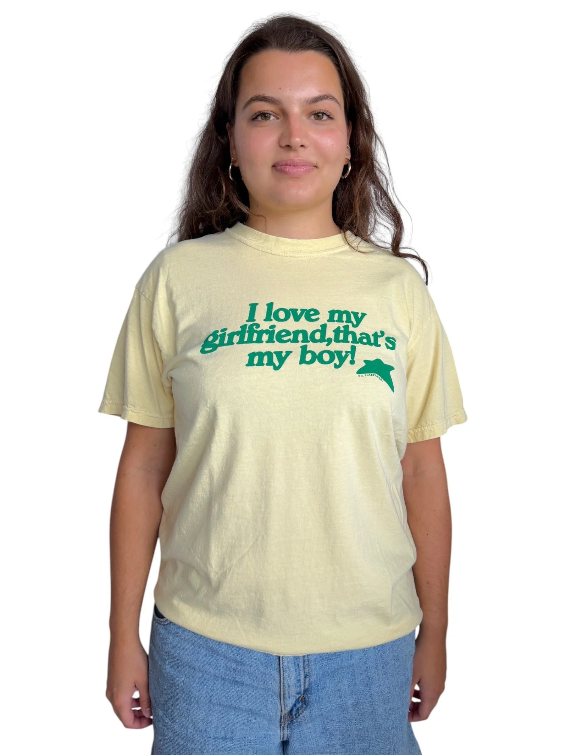 I Love My Girlfriend, That's My Boy Tee - L