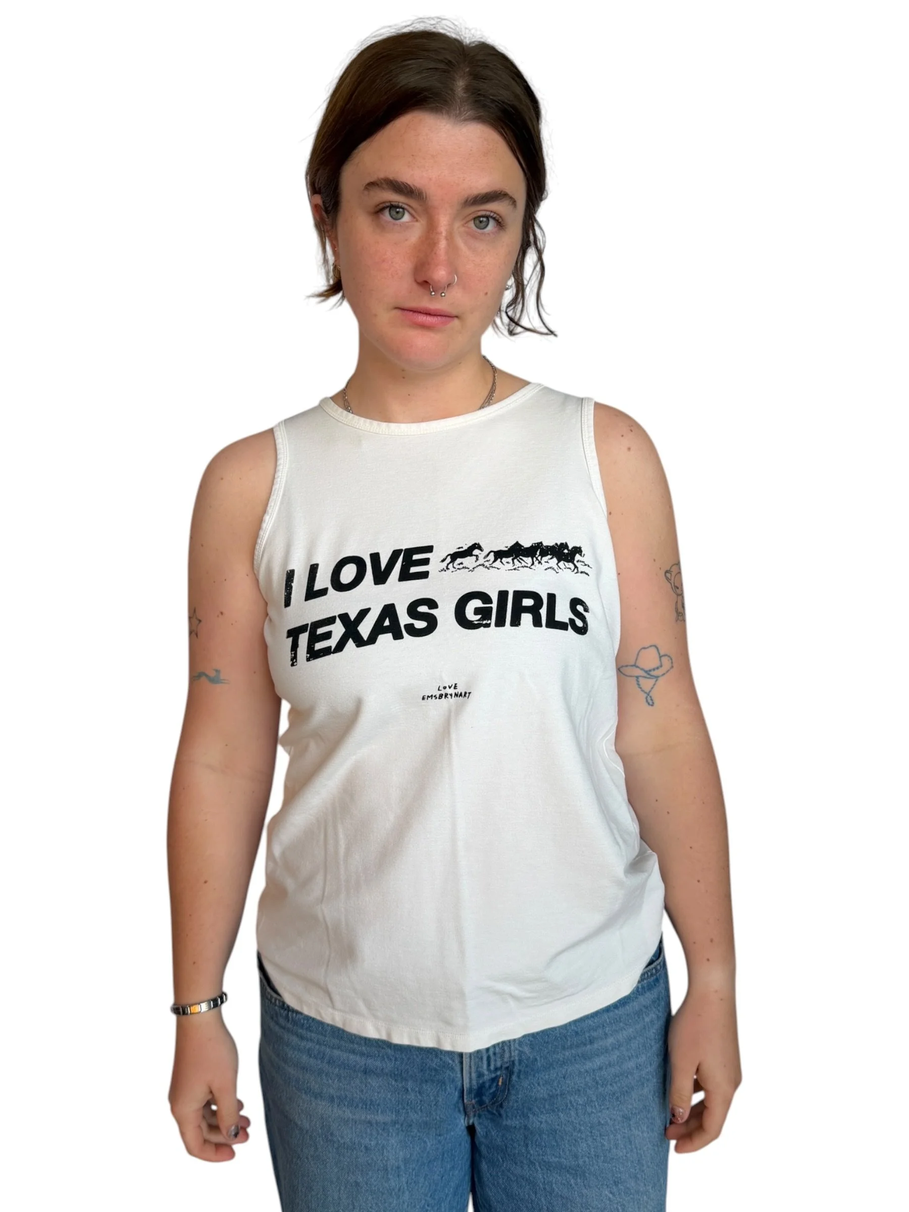 I Love Texas Girls Tank - M