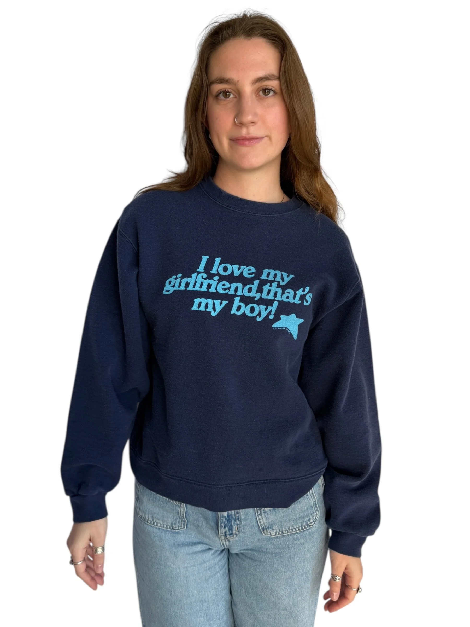 I Love My Girlfriend, That's My Boy! Sweatshirt - M
