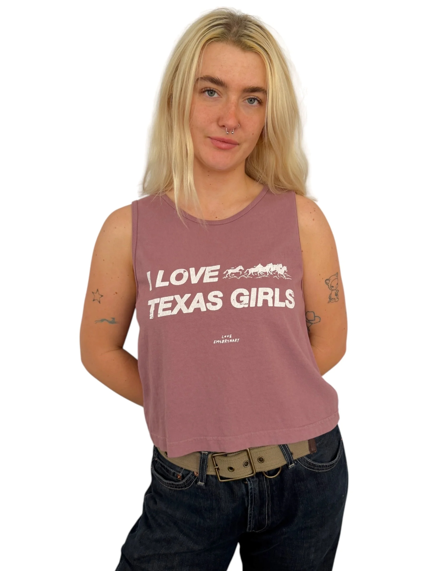 I Love Texas Girls Tank - M