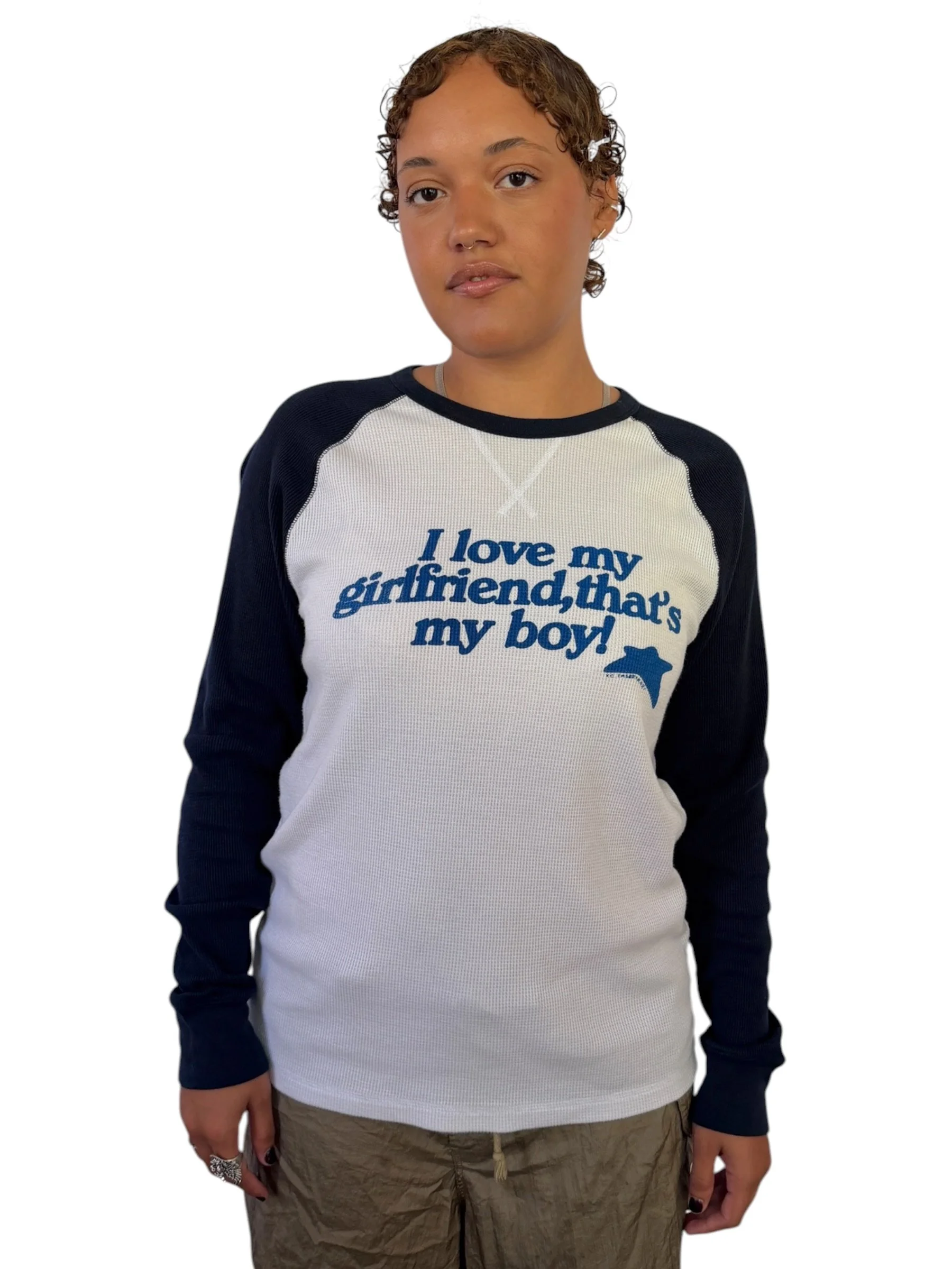 I Love My Girlfriend, That's My Boy Tee - M