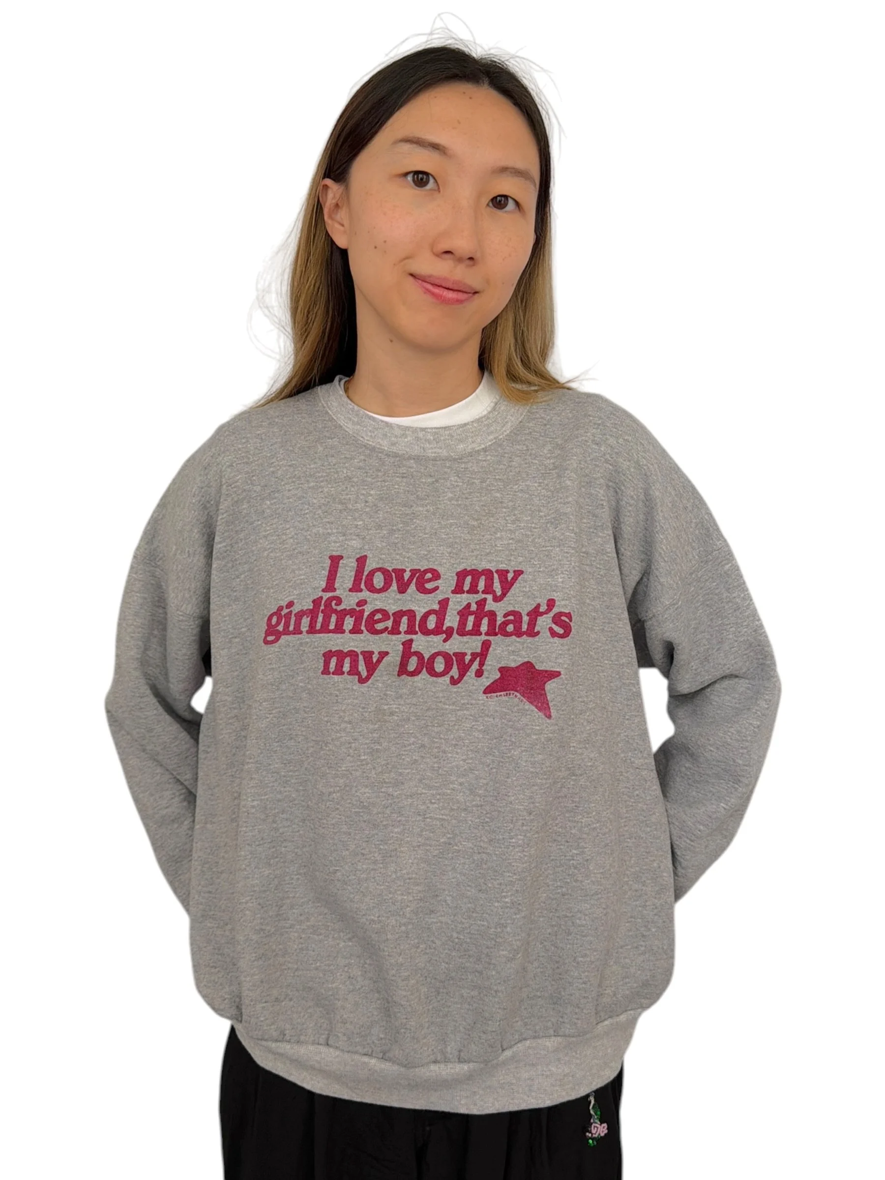 I Love My Girlfriend, That's My Boy! Sweatshirt - XL