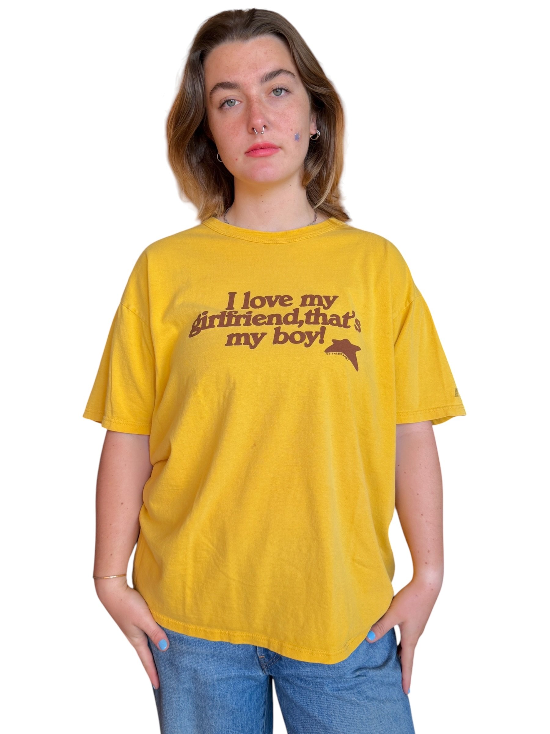 I Love My Girlfriend, That's My Boy Tee - XL