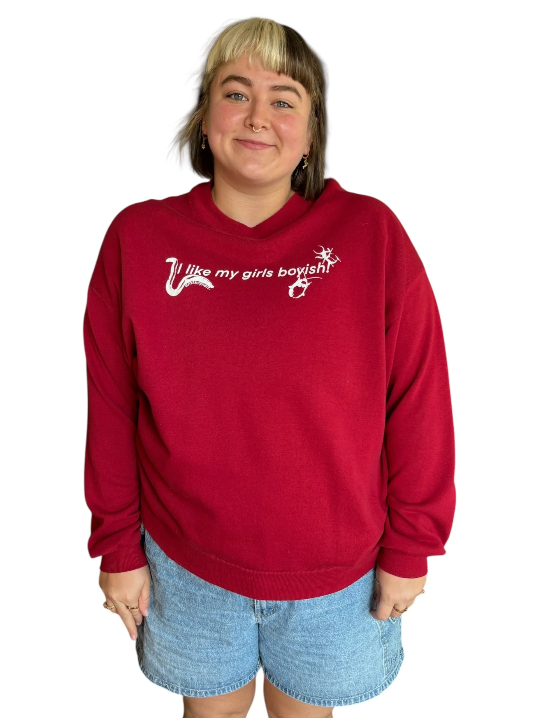 i like my girls boyish sweatshirt - xxl