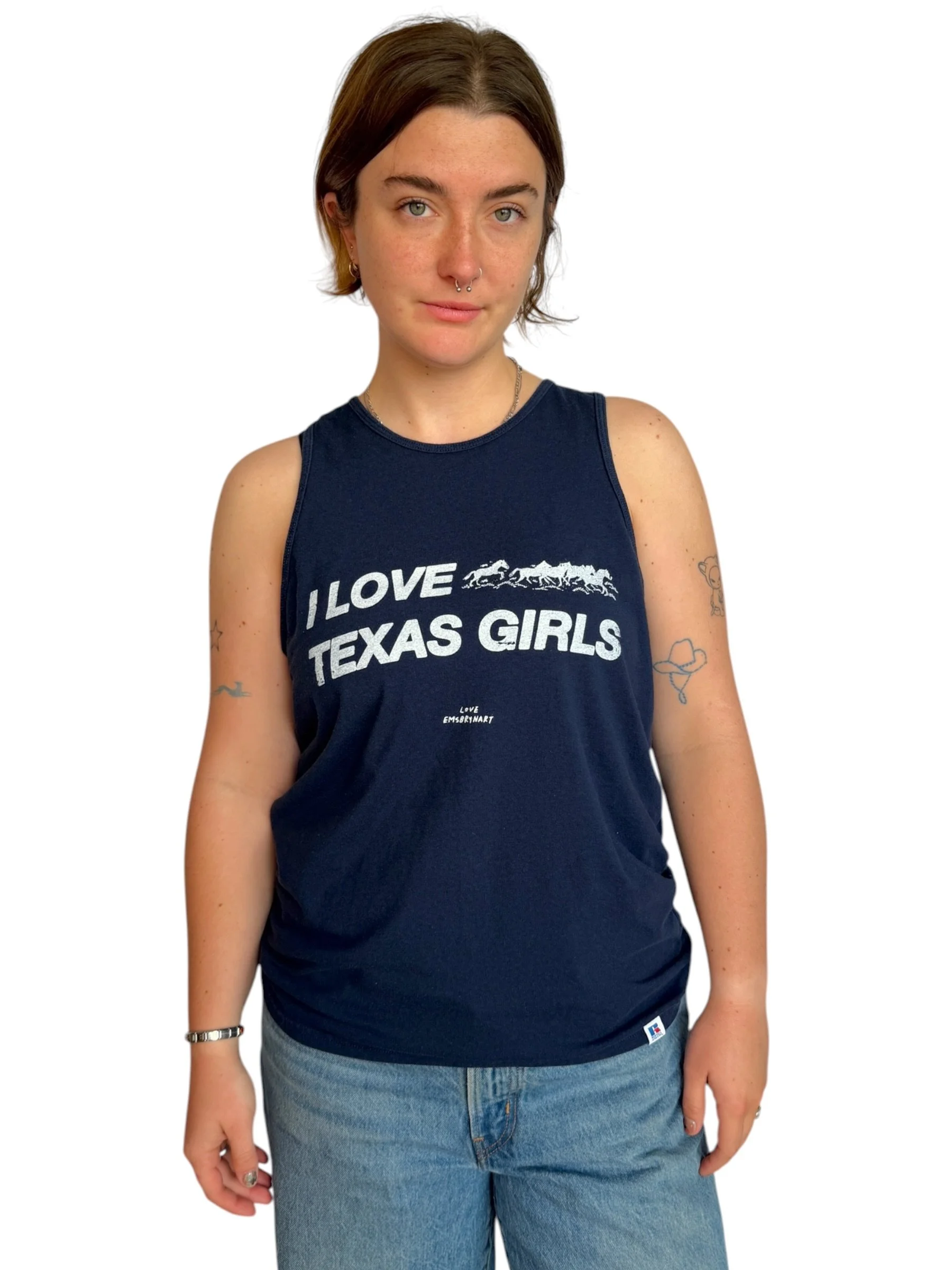 I Love Texas Girls Tank - M