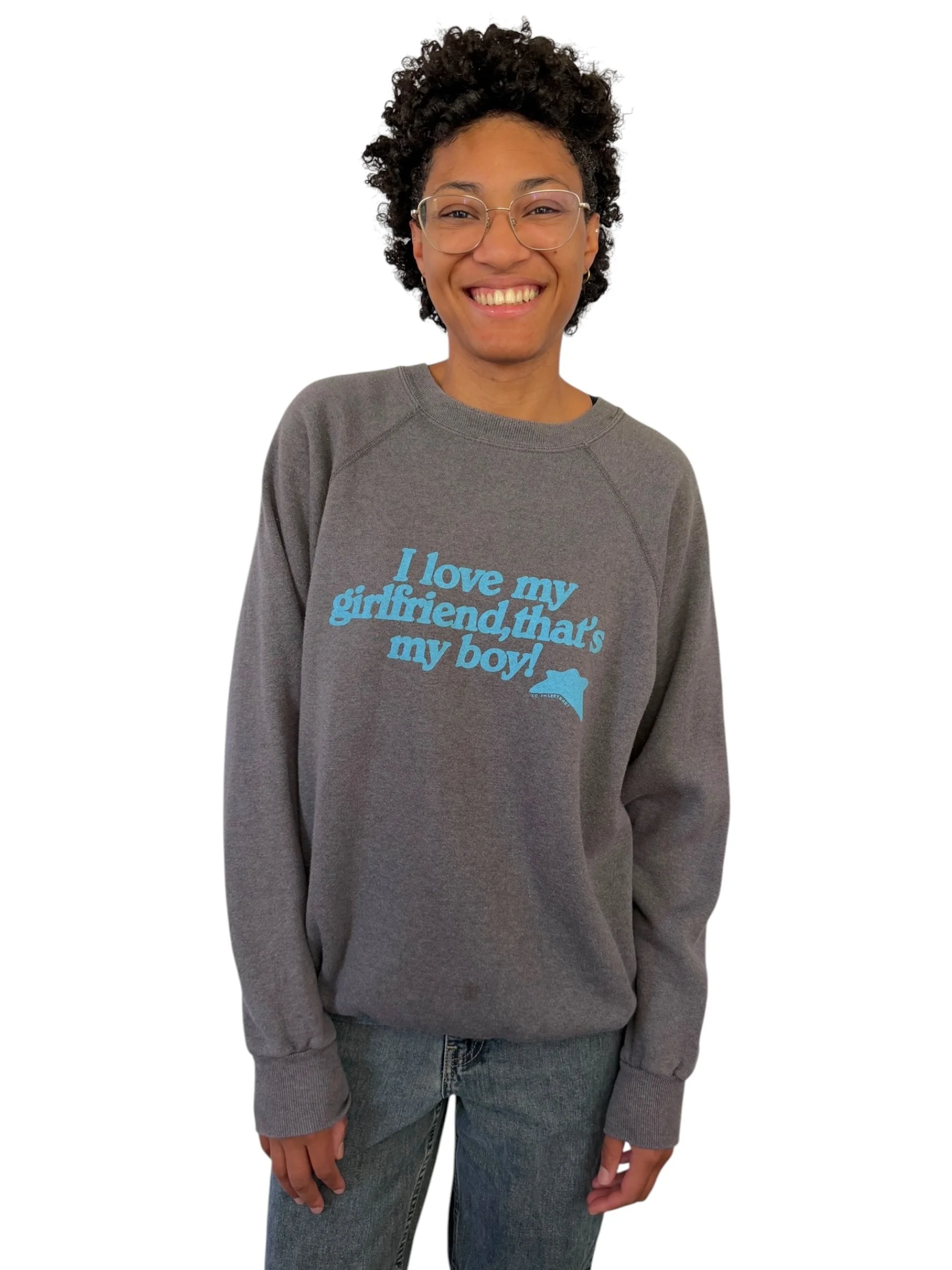 I Love My Girlfriend, That's My Boy Sweatshirt - XL