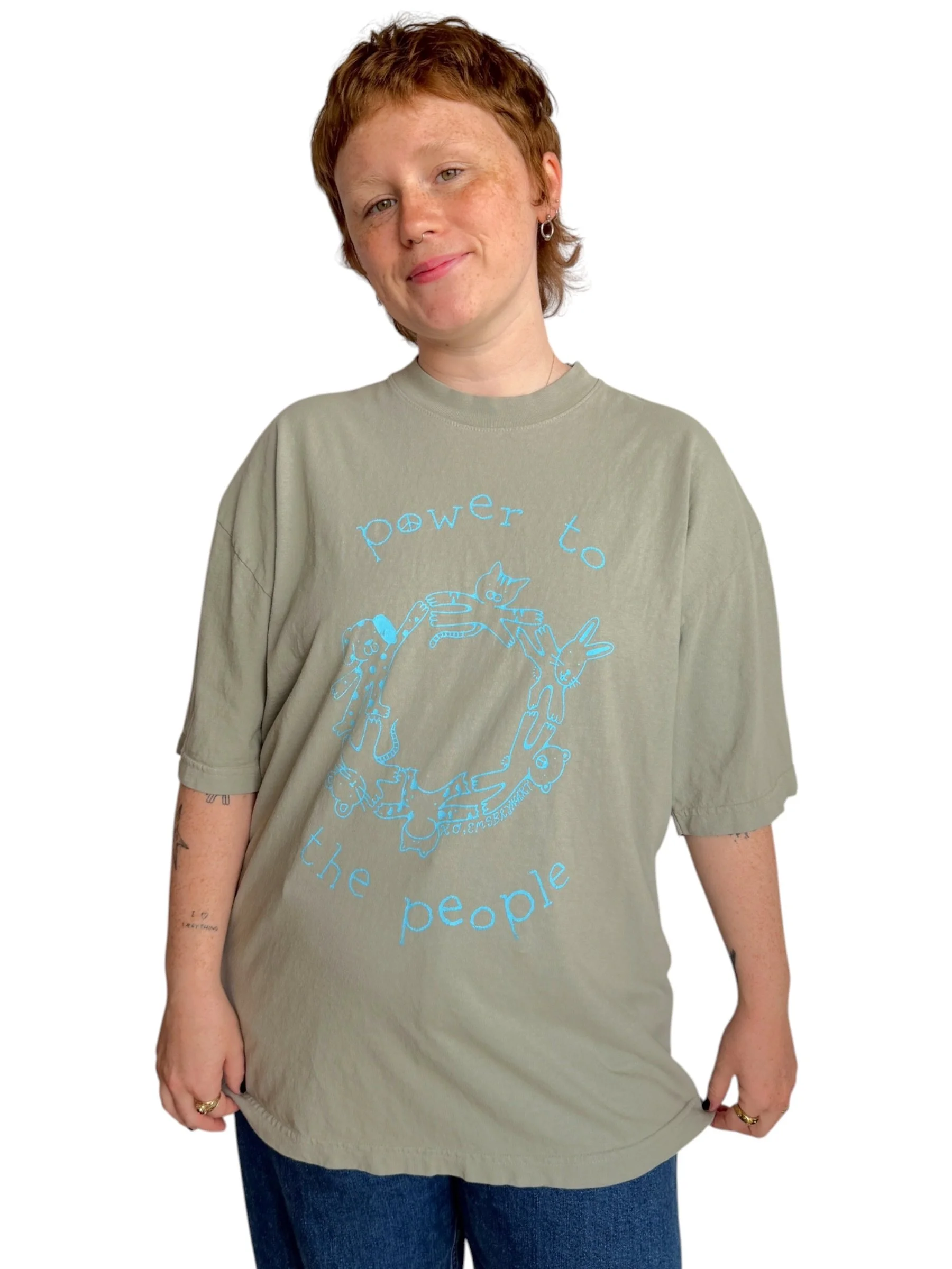 Power to the People Tee - L