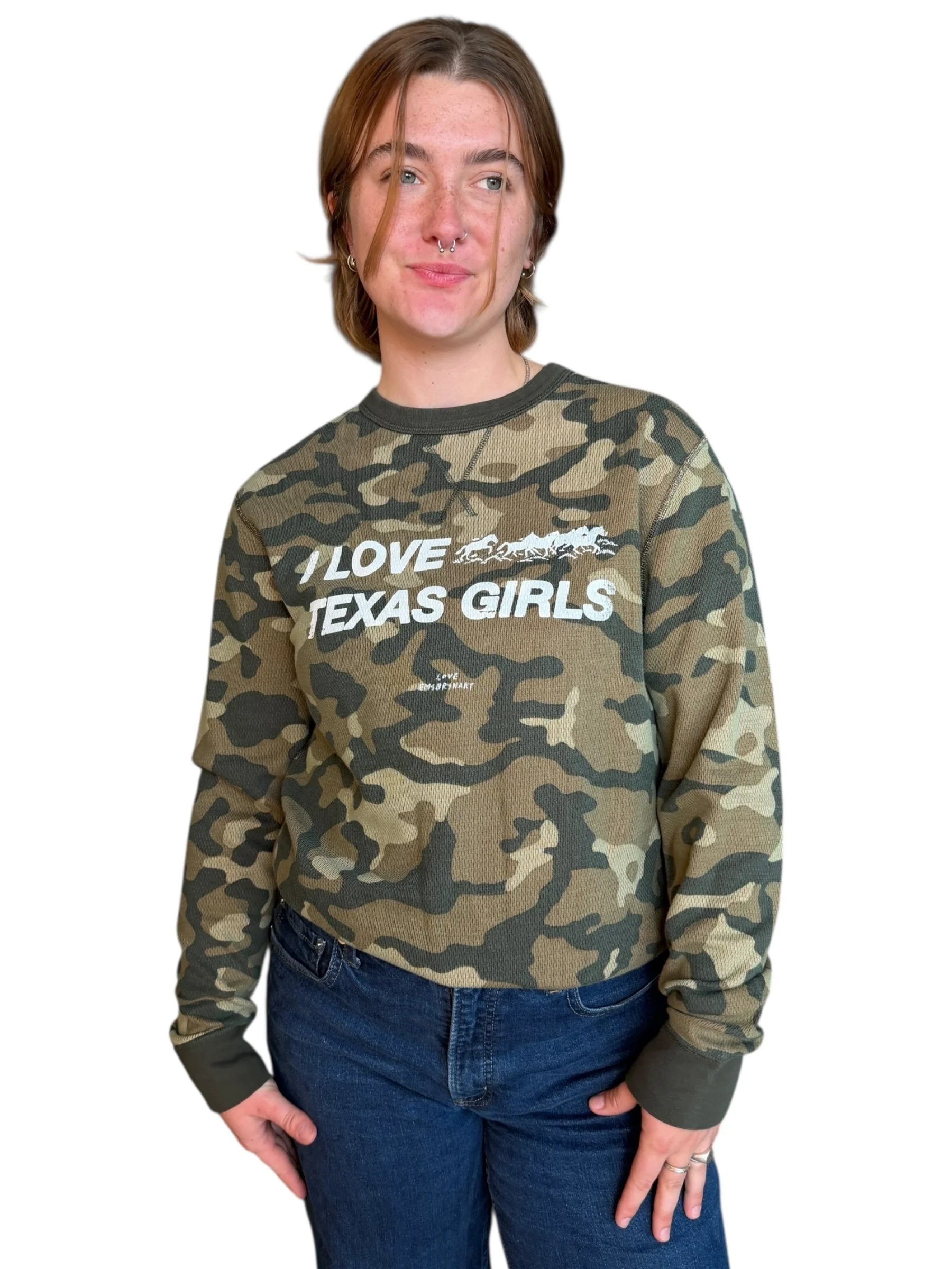 i love texas girls tee - m