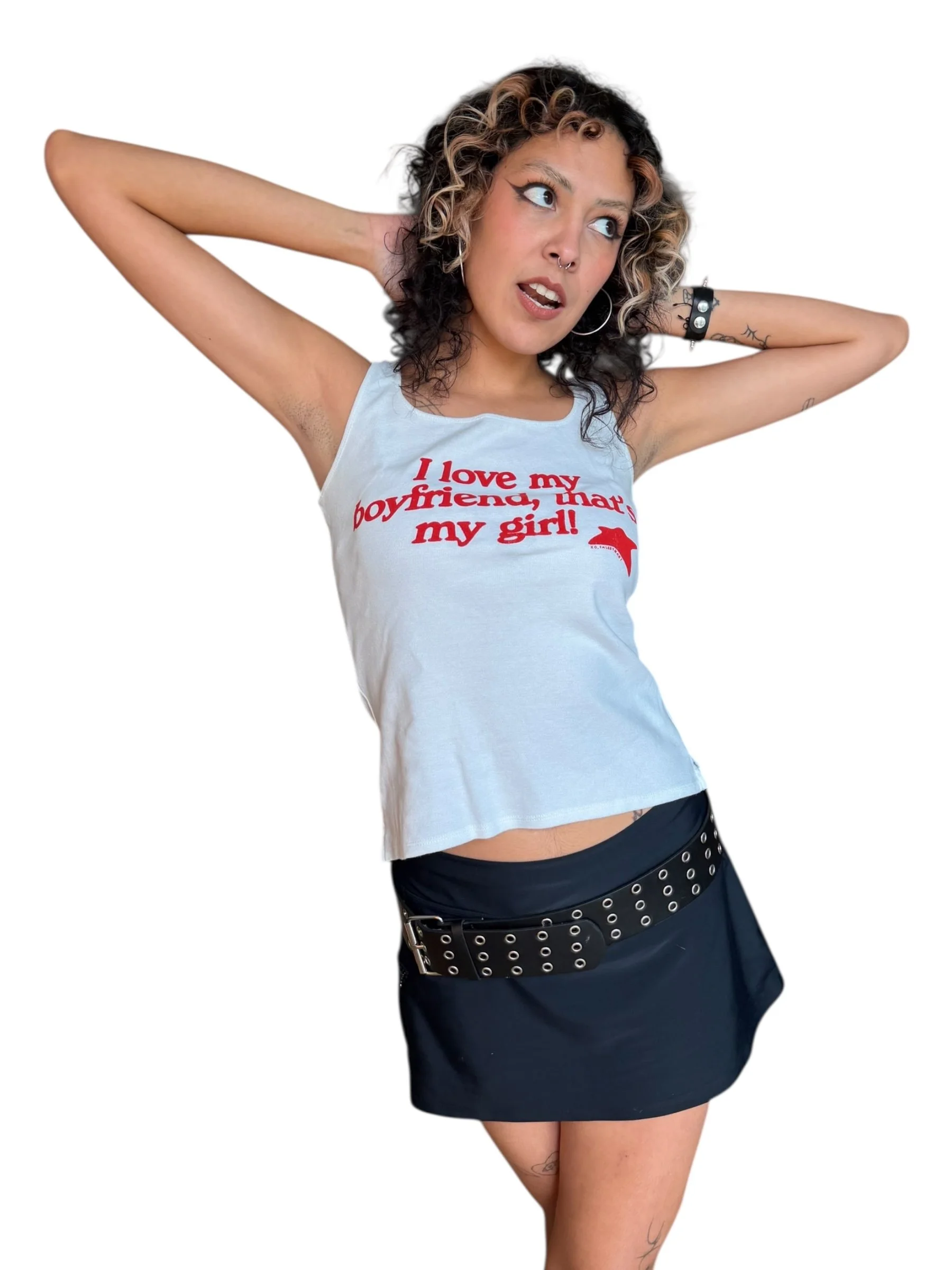 i love my boyfriend, that's my girl tank - s