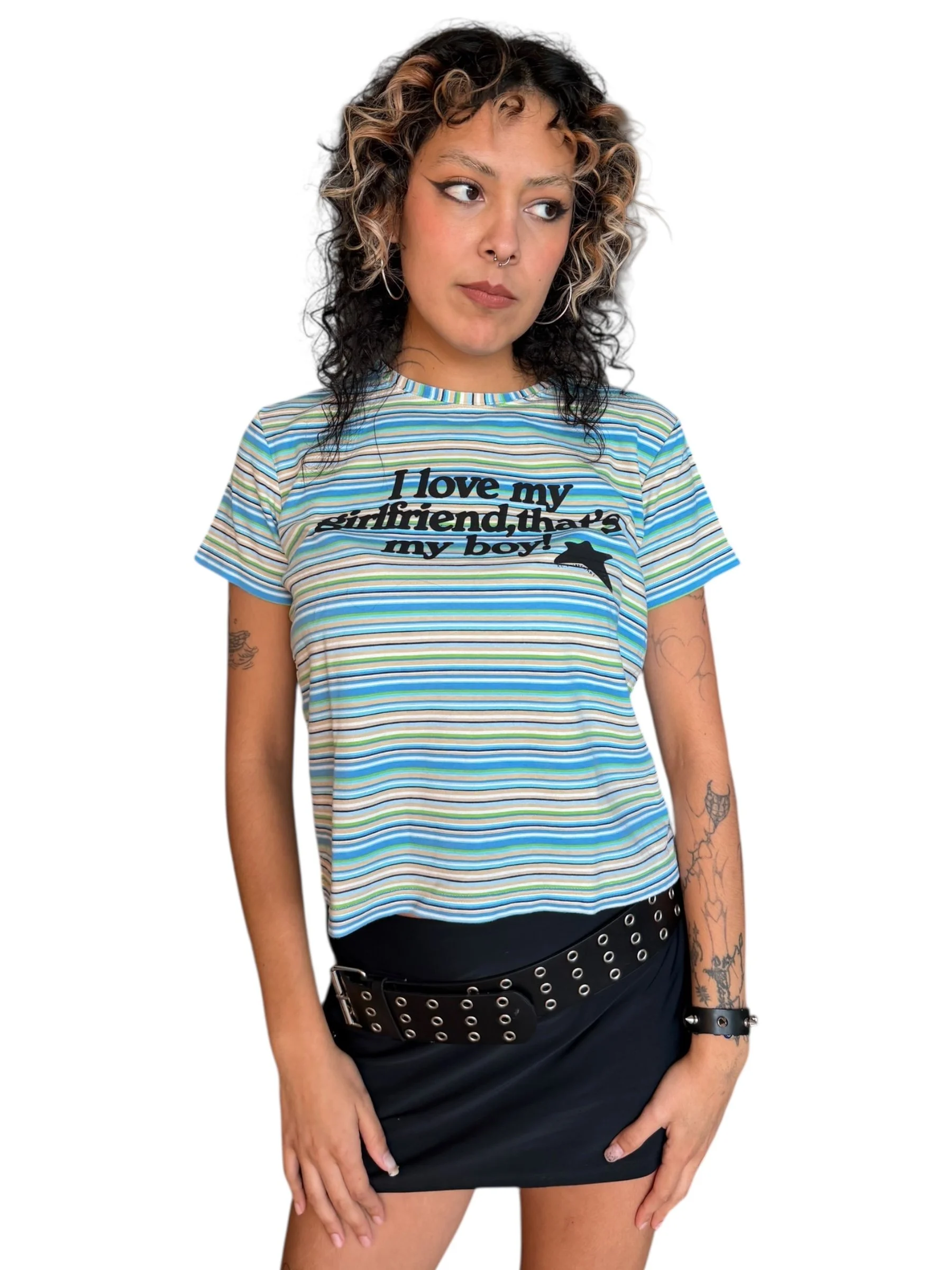 i love my girlfriend, that's my boy tee - s